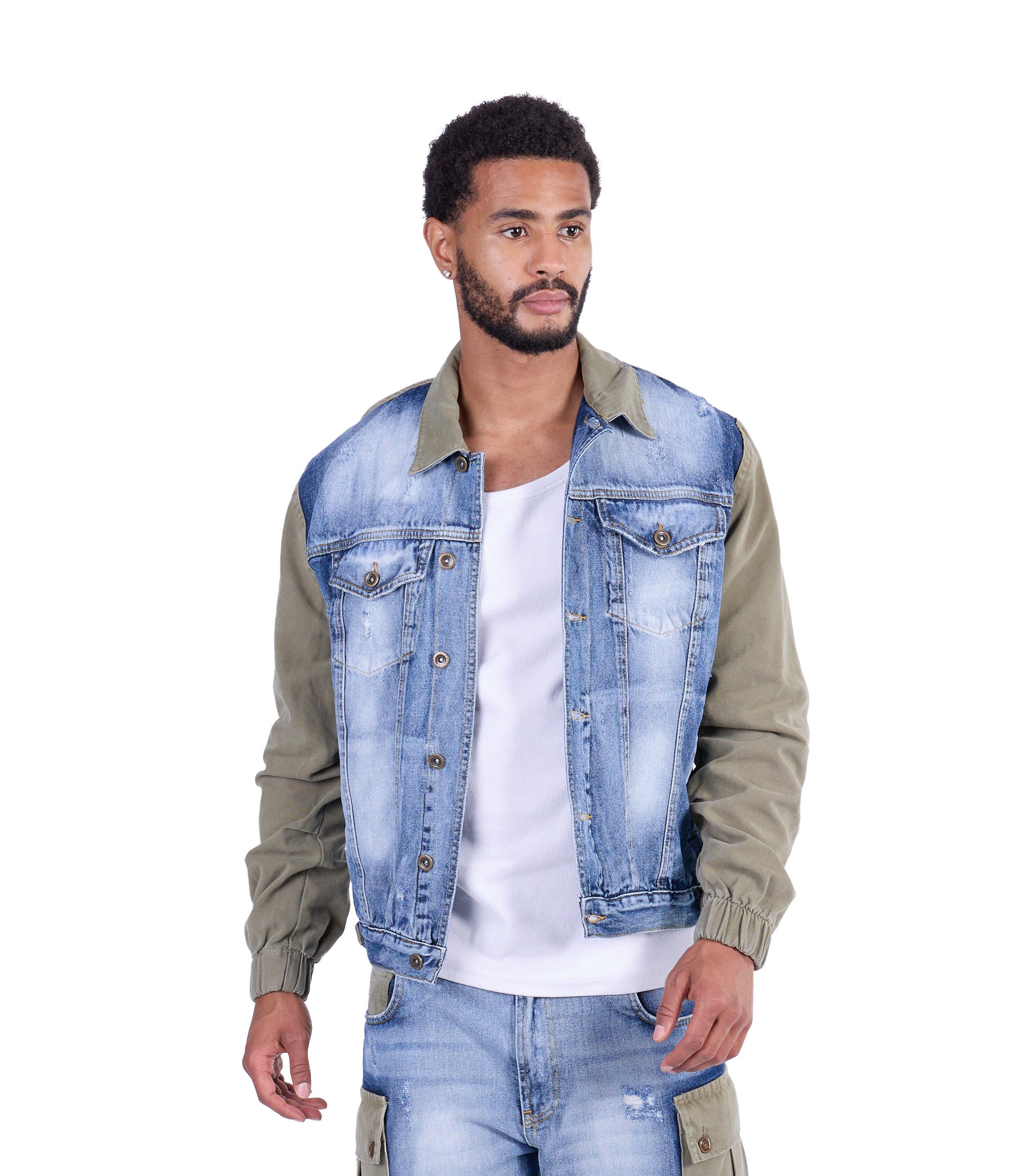 KINGZ Jeansjacke Lässige KINGZ Jeansjacke mit günstig online kaufen
