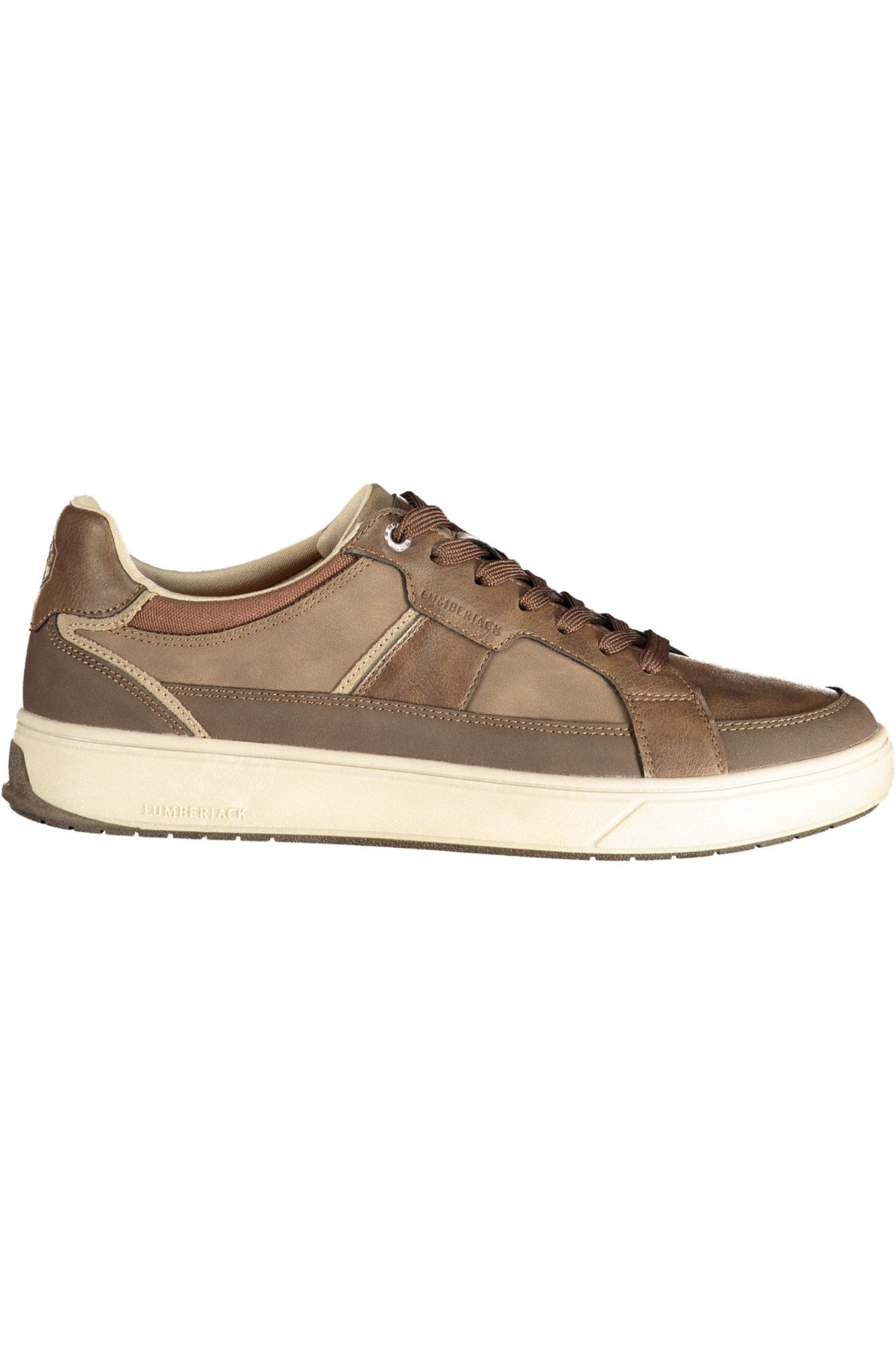 LUMBERJACK Sneaker Herren Sportschuh Braun mit Kontrastdetails und