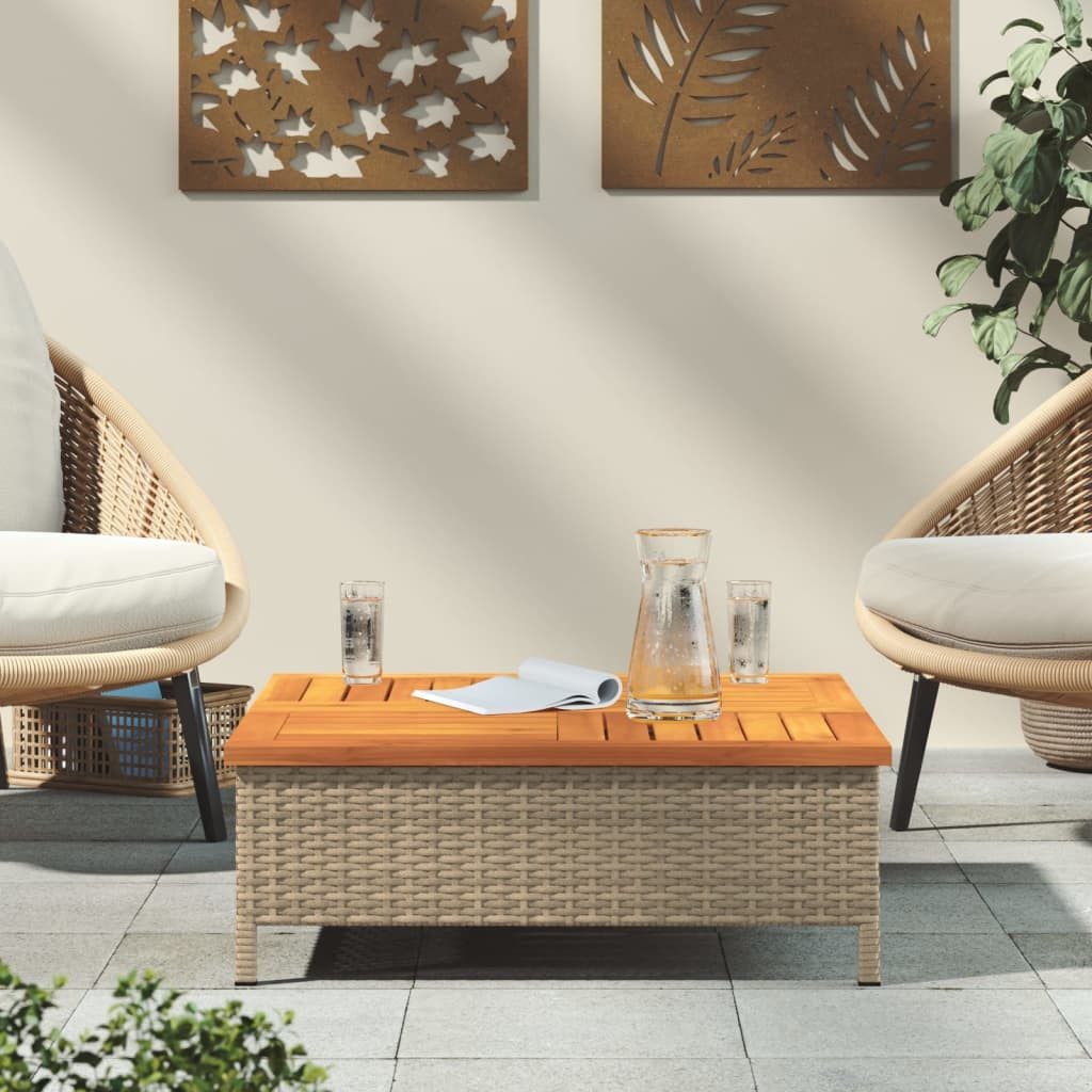 vidaXL Gartentisch Gartentisch Beige 70x70x25 cm günstig online kaufen