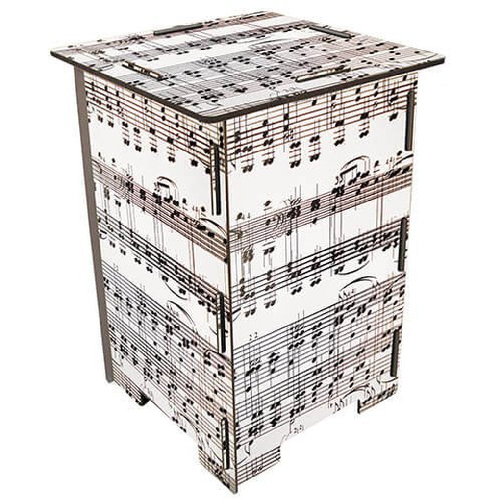 WERKHAUS® Табуретки Werkhaus - Табуретки Musiknoten, Photohocker Stitzhocker Sitzmöbel Stuhl