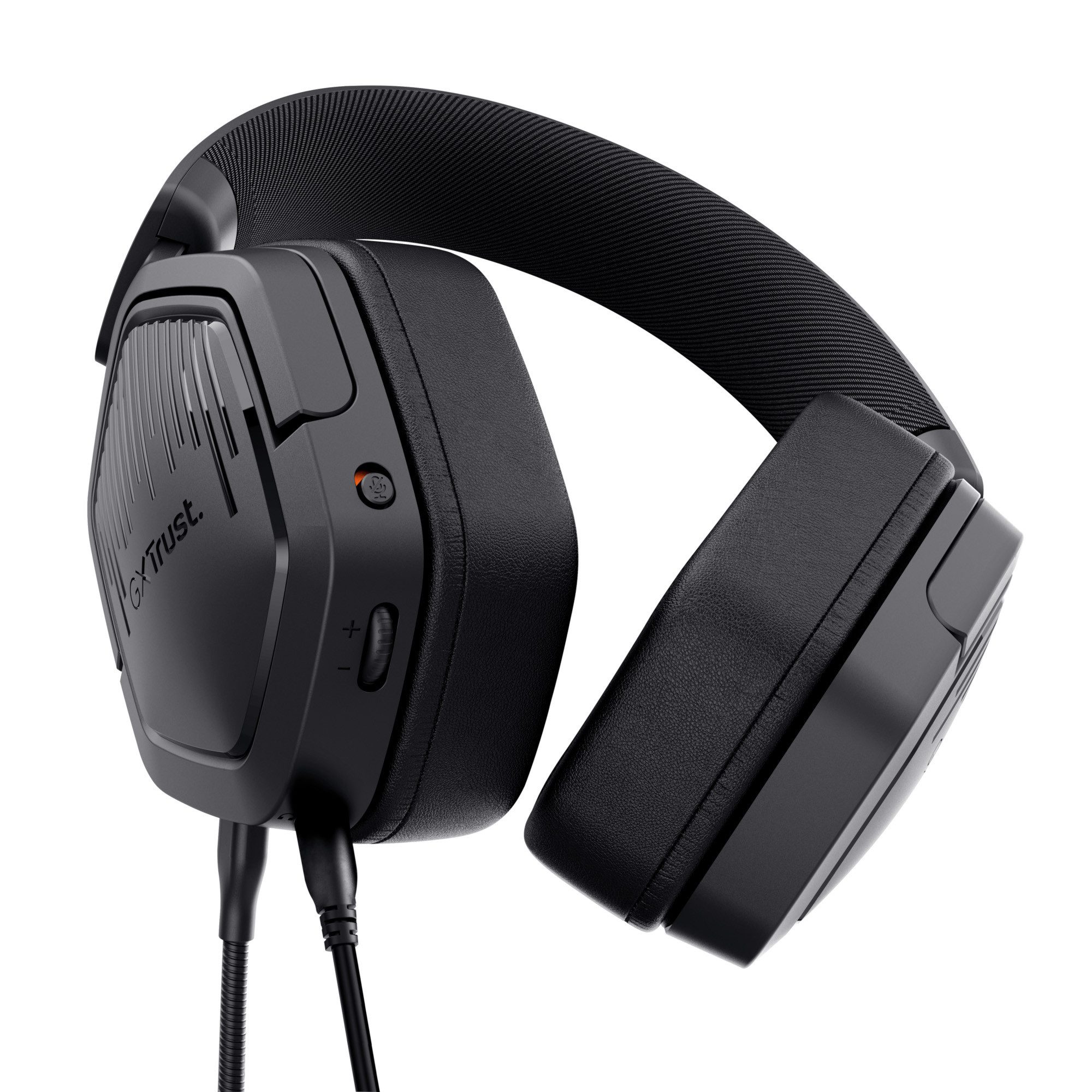Trust GXT492 Carus Gaming Headset PC Laptop Konsolen Gaming-Headset (Kabelgebundene Verbindung über 3,5-mm-Klinkenanschluss I Stereo-Sound mit geschlossenem Akustiksystem I Abnehmbares, flexibles Boom-Mikrofon I Integrierte Lautstärke- und Mikrofon-Stummschaltung I Kompatibel mit PC, PlayStation, Xbox, Nintendo Switch und Geräten mit 3,5-mm-Audioanschluss)