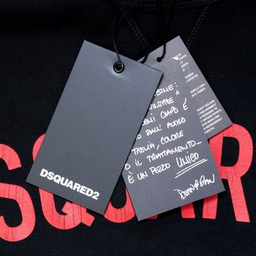 Dsquared2 Longpullover Schwarz mit rotem Logo