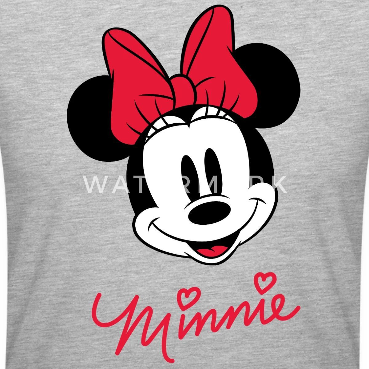 Spreadshirt T-Shirt Mickey & Minnie Schriftzug Crop Top (1-tlg)