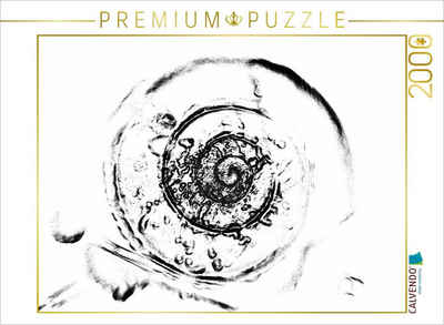 CALVENDO Puzzle CALVENDO Puzzle Schnecke in Schwarz Weiß. 2000 Teile Lege-Größe 90 x 67 cm Foto-Puzzle Bild von Marlise Gaudig, 2000 Puzzleteile