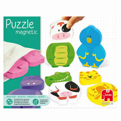 Goula Puzzle Magnetisch Tiere, 12 Puzzleteile