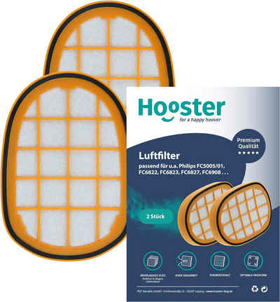 Hooster Luftfilter 2er-SET HEPA Filter kompatibel mit Philips SpeedPro Max, Akkusauger 7000 und 8000 Serie, ersetzt FC5005/01