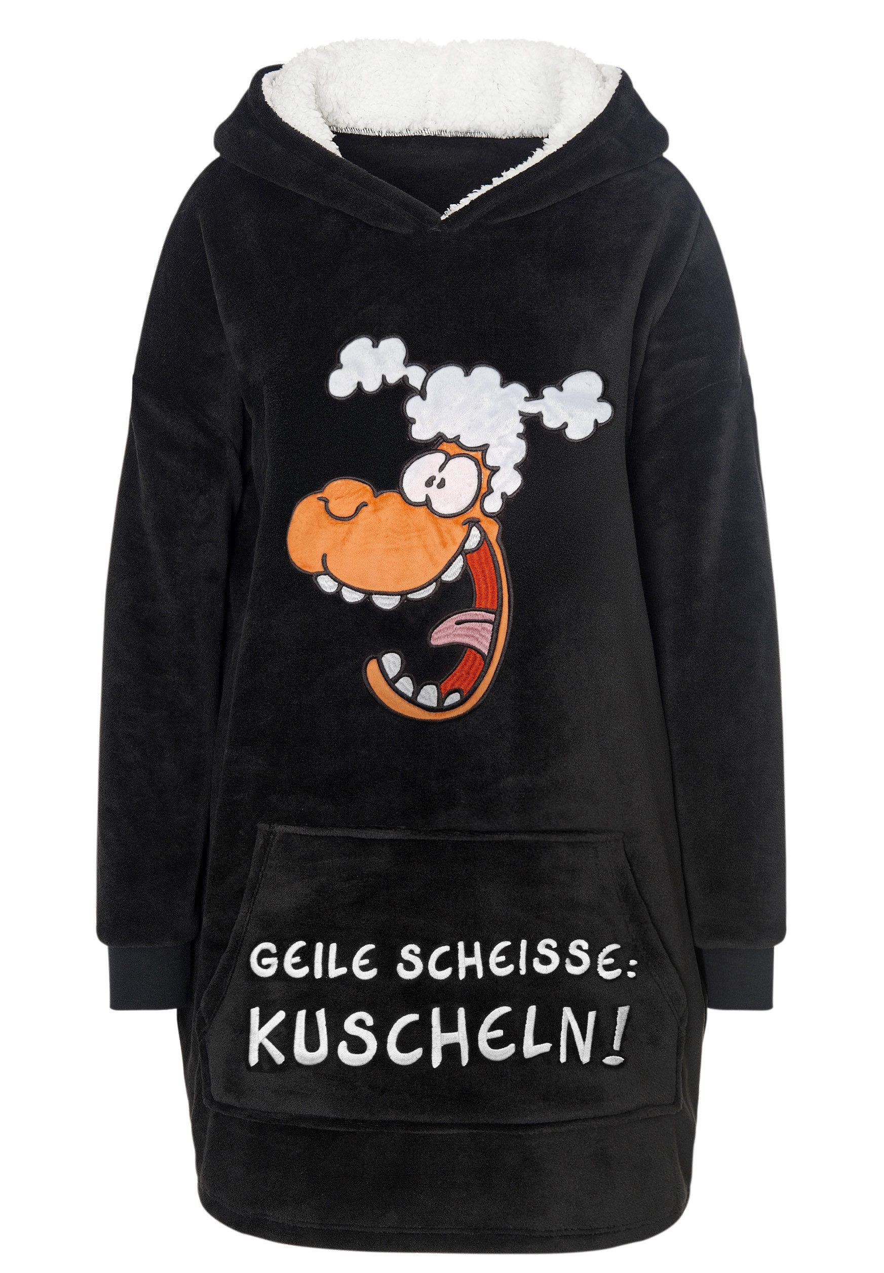 Kapuzenpullover Ralph Ruthe Oversize Cozy Hoodie Übergroße Kuschelpullover