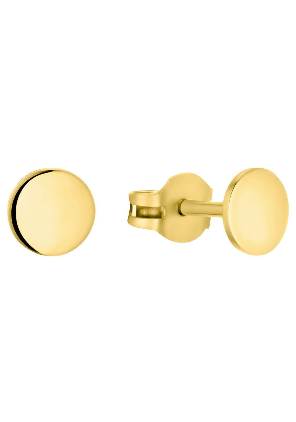 Amor Paar Ohrstecker Plättchen, Kreis, rund, Made in Germany