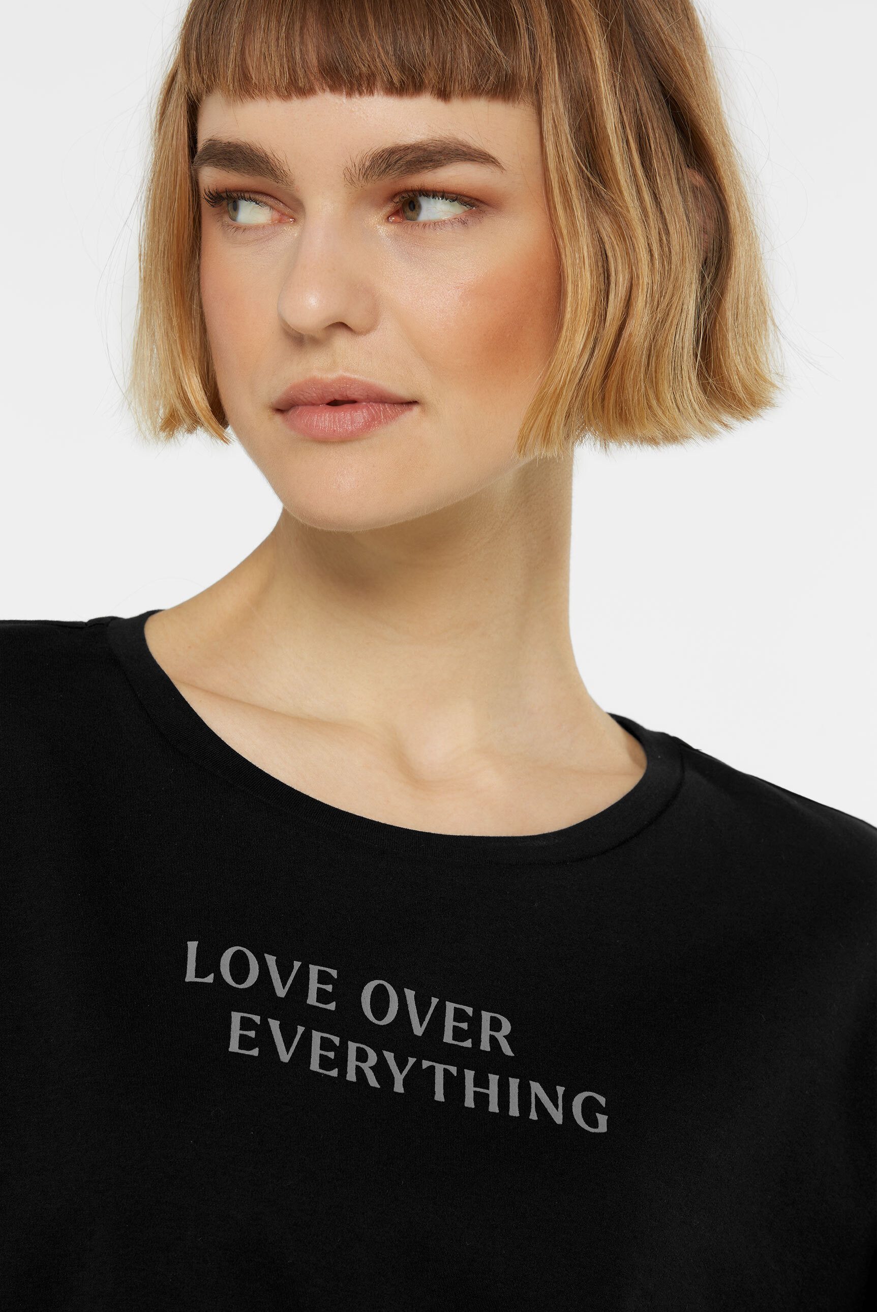 SENSES.THE LABEL Rundhalsshirt aus Baumwolle