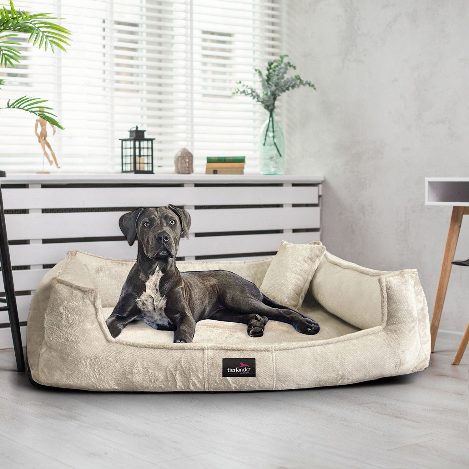 tierlando® Tierbett Orthopädisches Hundebett FRANKLIN Kuscheliger Teddy-Sto günstig online kaufen