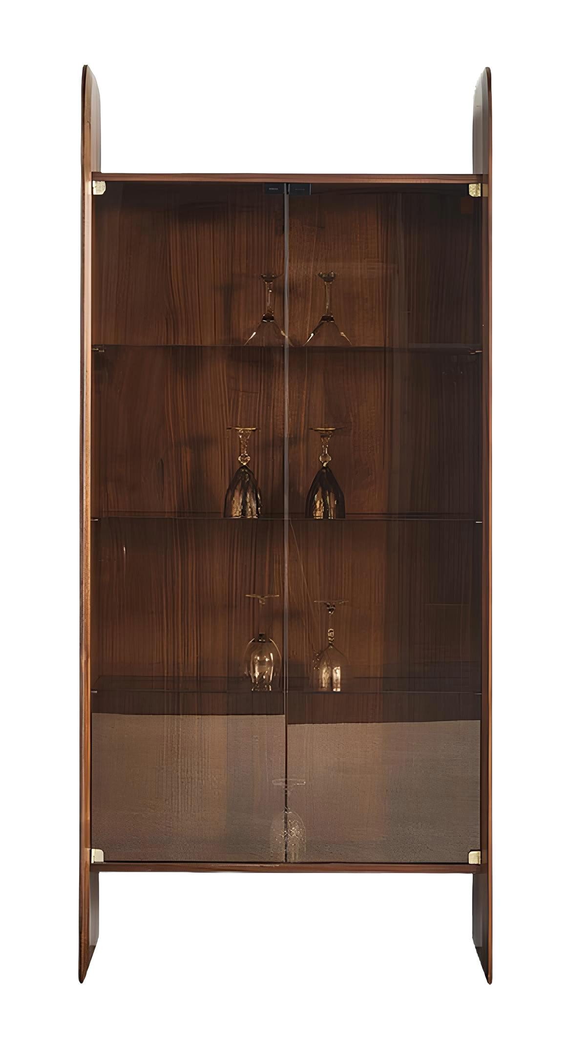 Vitrine Modern Vitrine Wohnzimmer Braun Glasvitrine Hochwertig Vitrinenschrank