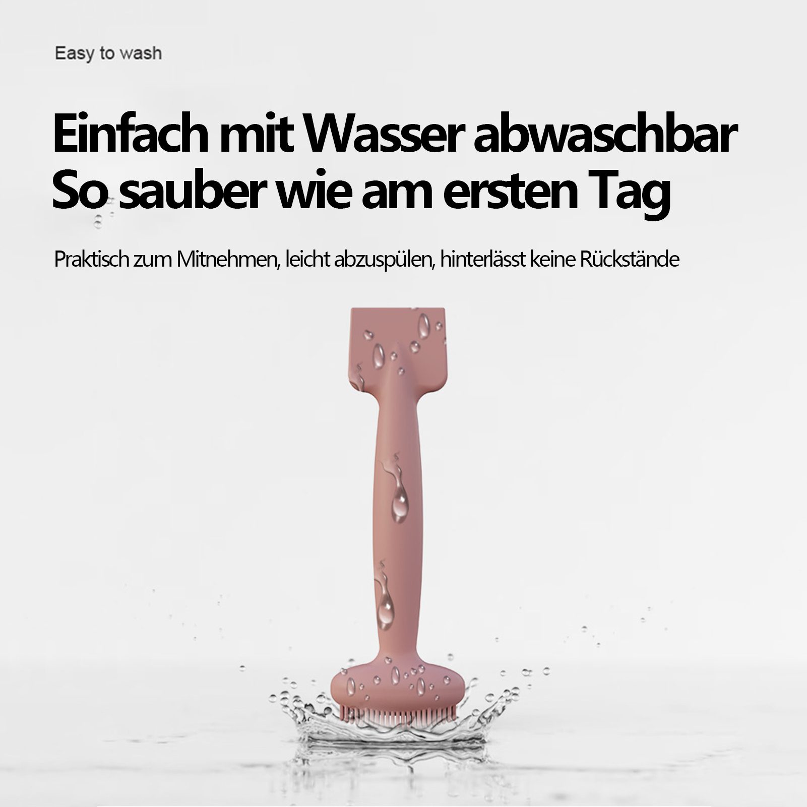 Jumpeak Gesichtsreinigungsbürste 2-in-1,weich,Hautpflege,gesichts-Make-up,Silikon Gesichtsbürste, 1-tlg., langlebig,mehrfarbig,Handheld,Doppelkopf,waschbar,Reinigungsbürste