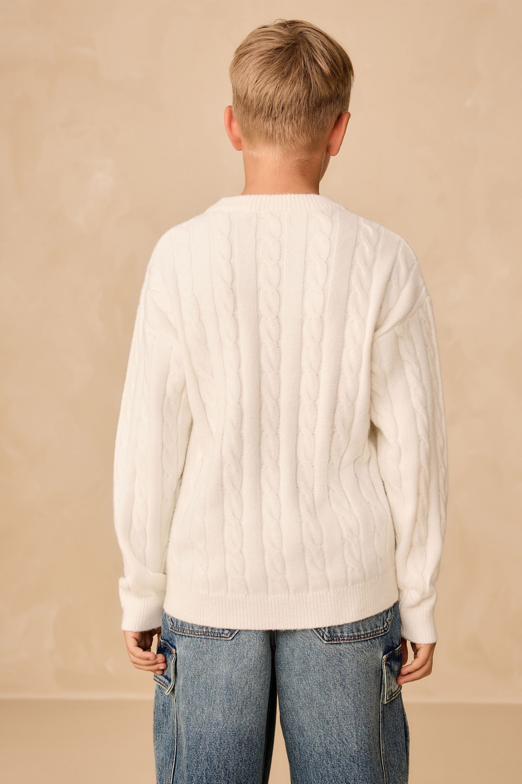 Next Rundhalspullover Пуловеры mit Zopfstrickmuster und Rundhals (1-tlg)