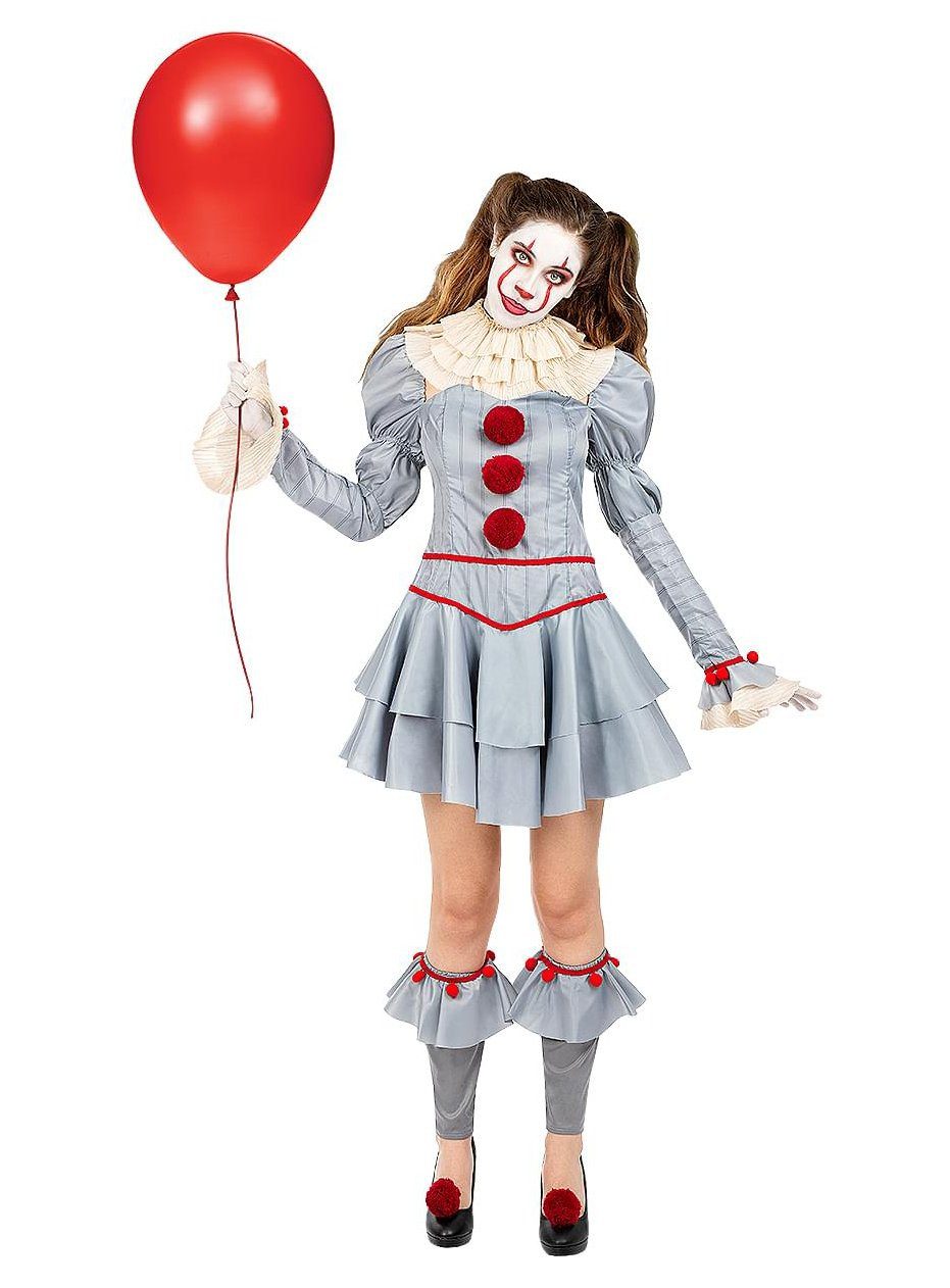 Funidelia Clown-Kostüm Es Kapitel 2 – Pennywise Halloween Kostüm Damen, Das Remake des berühmten Horroclowns in der weiblichen Variante