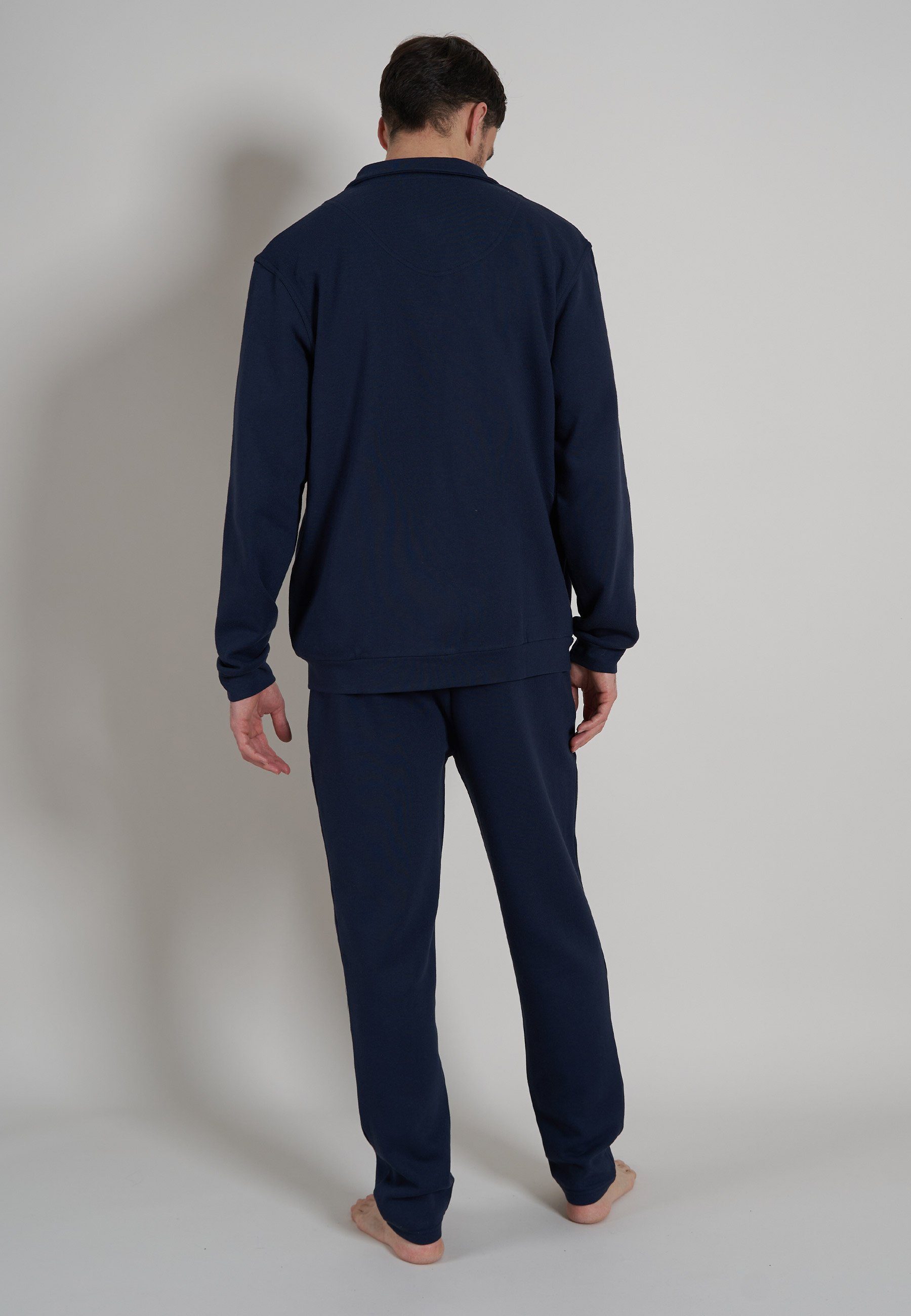 bugatti Hausanzug BUGATTI Herren Trainingsanzug blau uni (1 tlg)