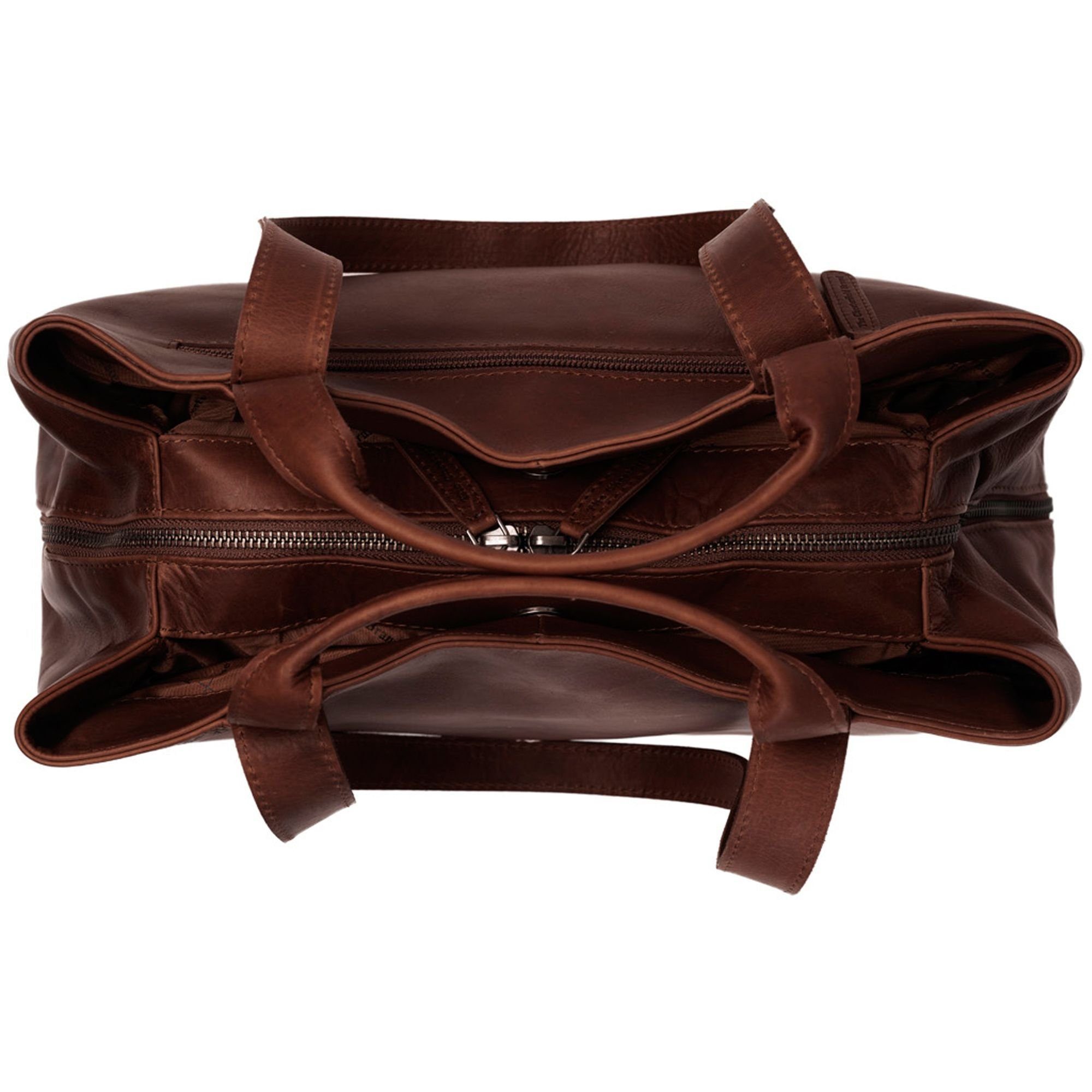 Chesterfield Leder The Schultertasche Wax Up, Brand brown Pull