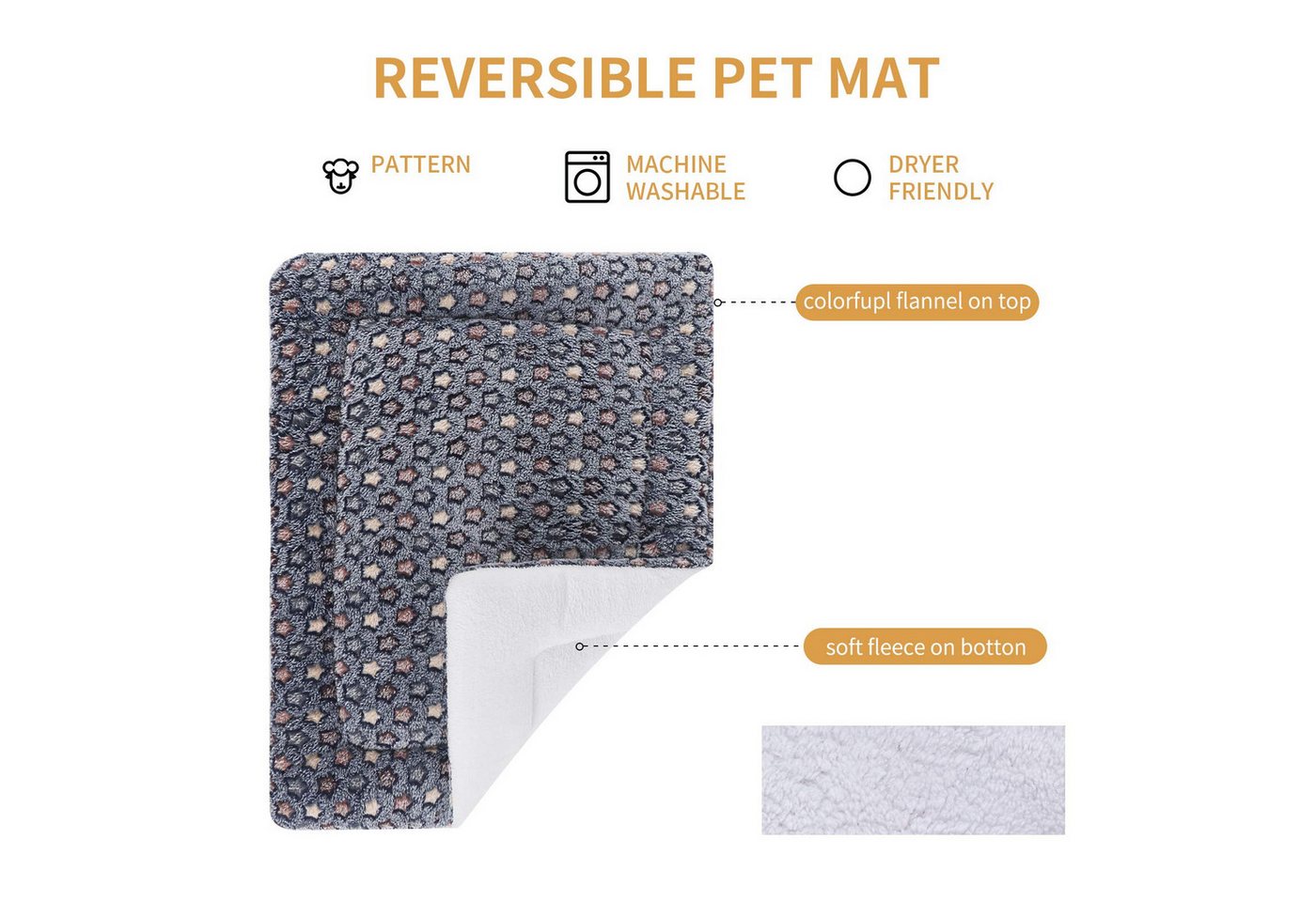 Thumbnail - RWEUOQ Tierdecke Wärmedecke für Hunde und Katzen-gemütliche warme Hundedecken Universal, Hypoallergen,maschinenwaschbar,...