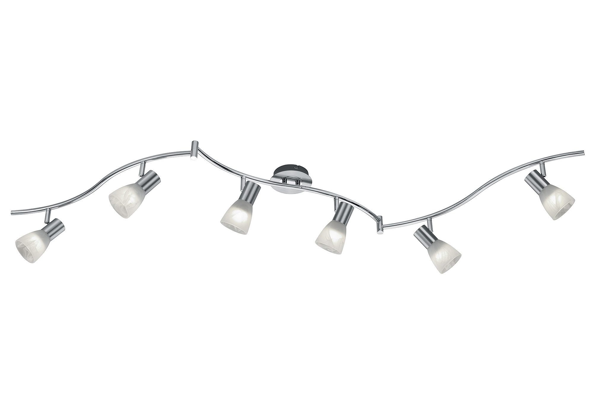 TRIO Leuchten LED Deckenstrahler Levisto, LED wechselbar, LED Deckenleuchte, LED Deckenlampe nickelfarben | Deckenstrahler
