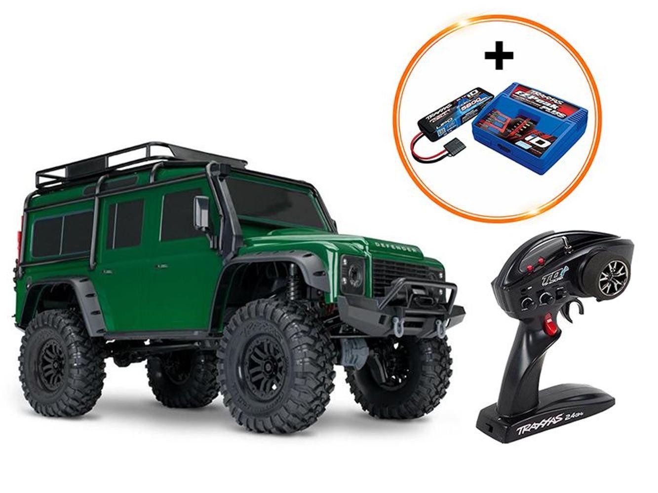 Traxxas RC-Auto Traxxas TRX‑4 LR Defender 4x4 Grün RTR Crawler inkl. 2992GX Power Pack