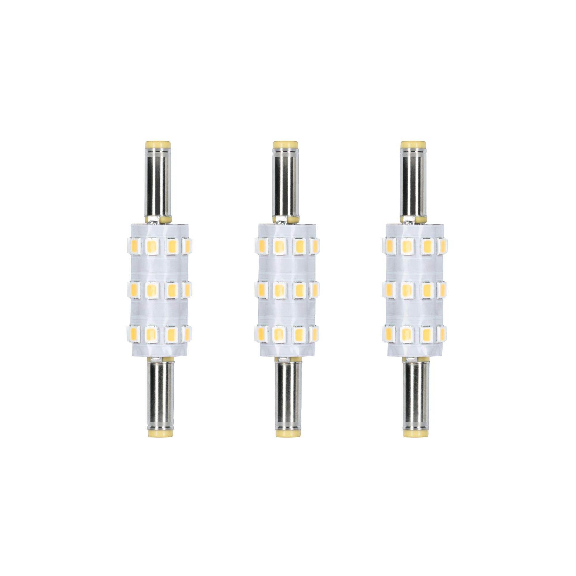 Paulmann LED-Leuchtmittel 3er Pack 100lm 4000K 24V, Niedervolt-Steckverbinder 5,5 mm/2,5 mm, 3 St., Neutralweiß