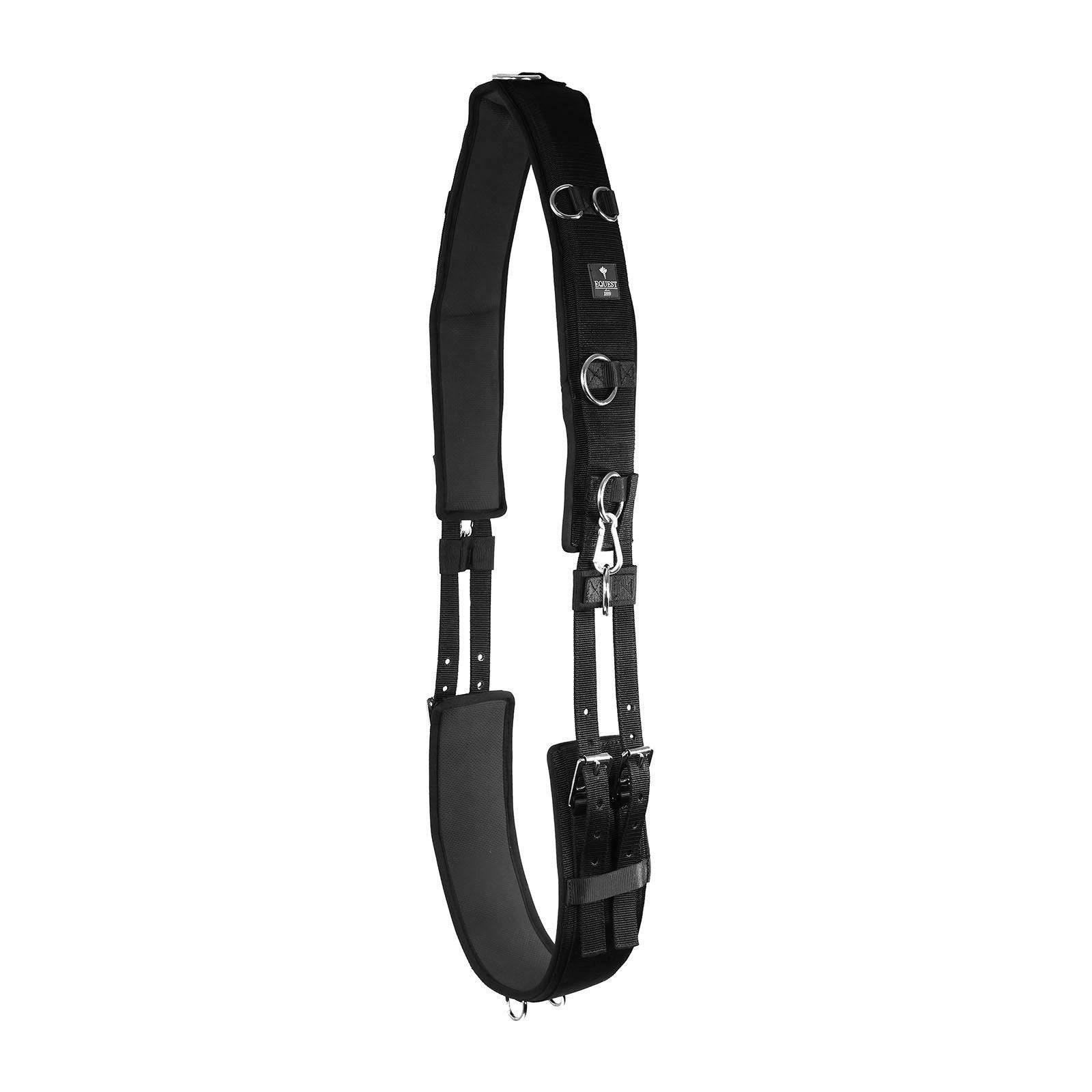 EQuest Sattelgurte TH Longiergurt Comfort für Pferde, schwarz, One Size