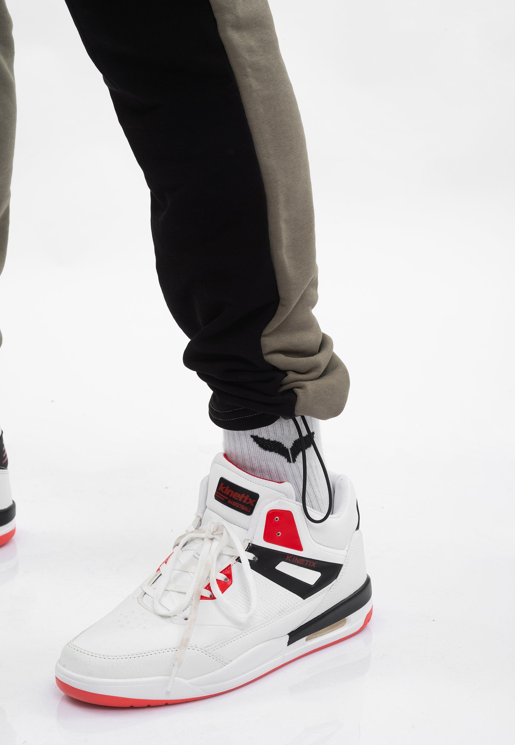 Tom Barron Sportanzug Colorblock Sporty Hoodie Set, mit Label-Applikationen