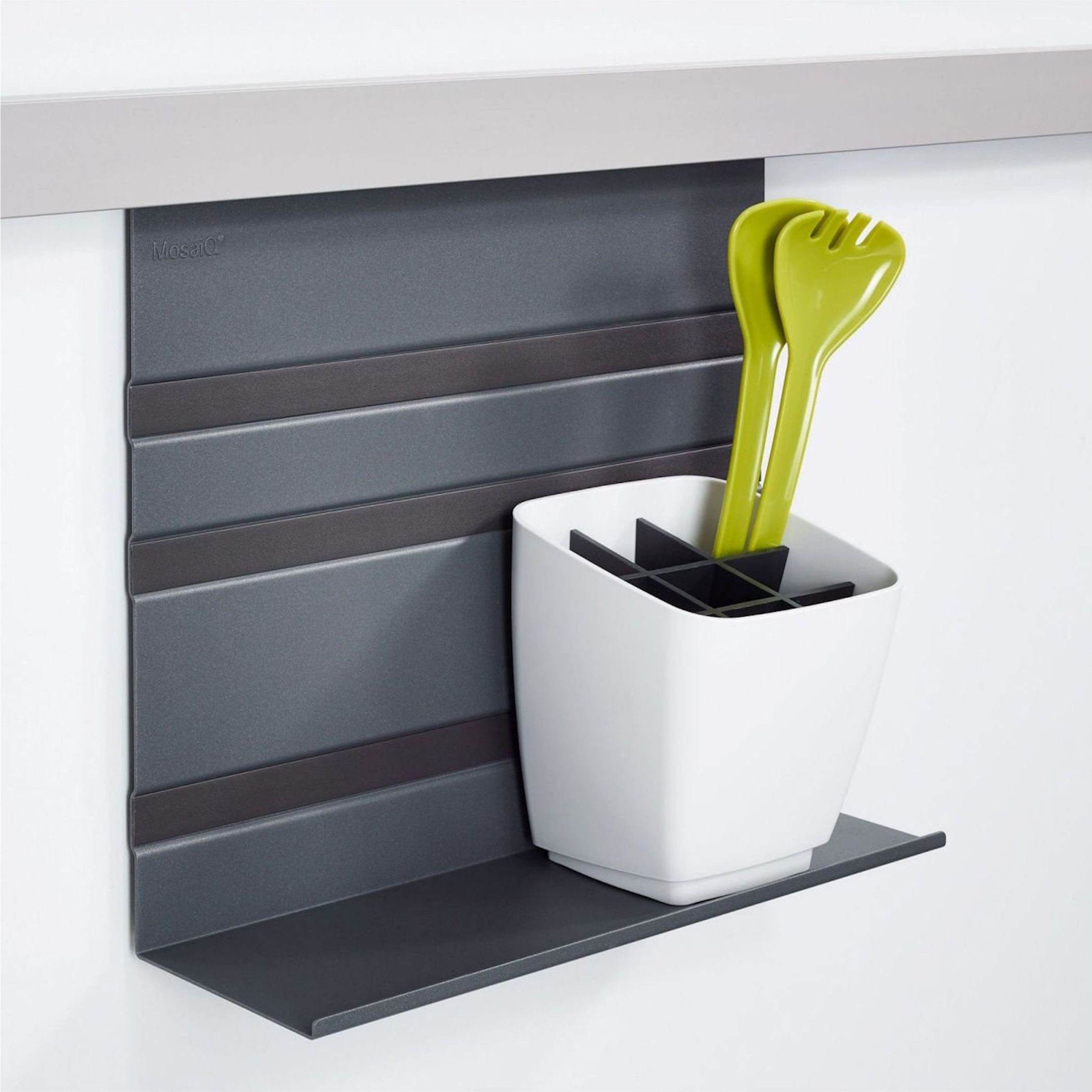 Kesseböhmer Küchenorganizer-Set Linero MosaiQ Starterset Maxi Graphit schwarz