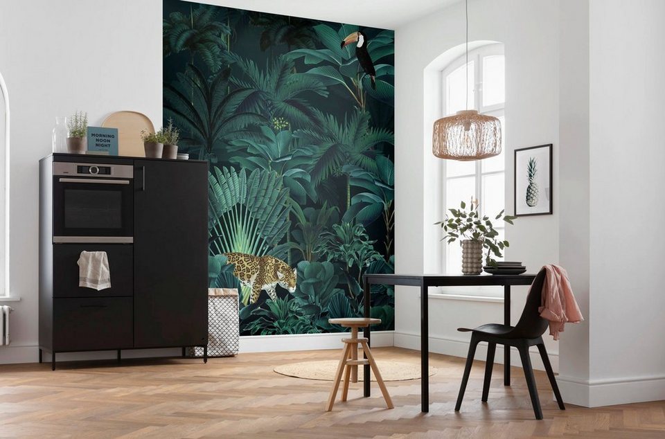 Komar Vliestapete Jungle Night, 200x250 cm (Breite x Höhe)