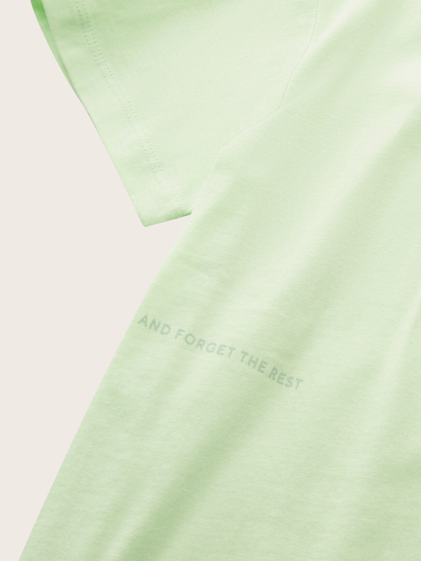 green Textprint TAILOR T-Shirt T-Shirt apple TOM mit fresh lime