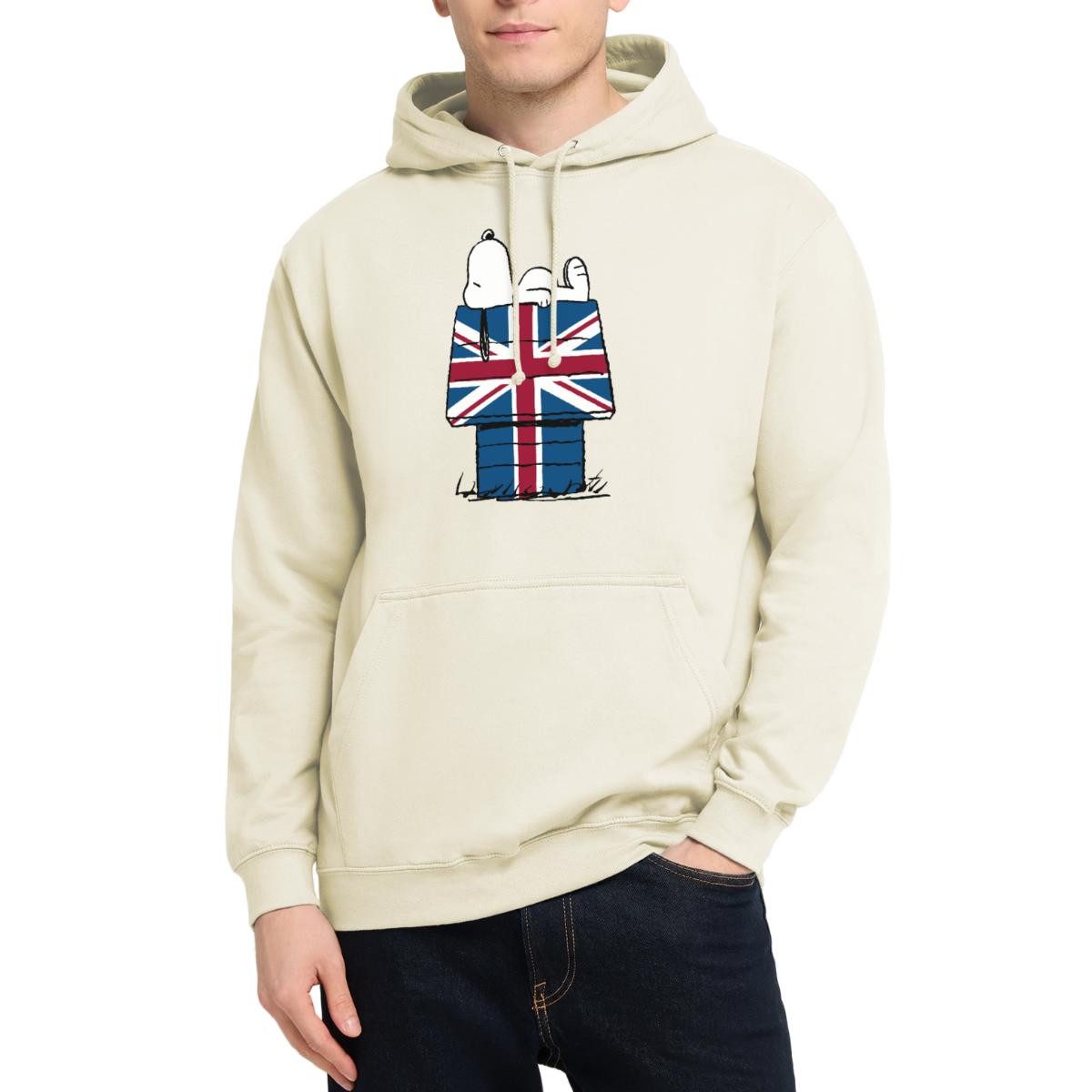 Spreadshirt Hoodie Peanuts Snoopy UK Flagge Unisex Hoodie (1-tlg)