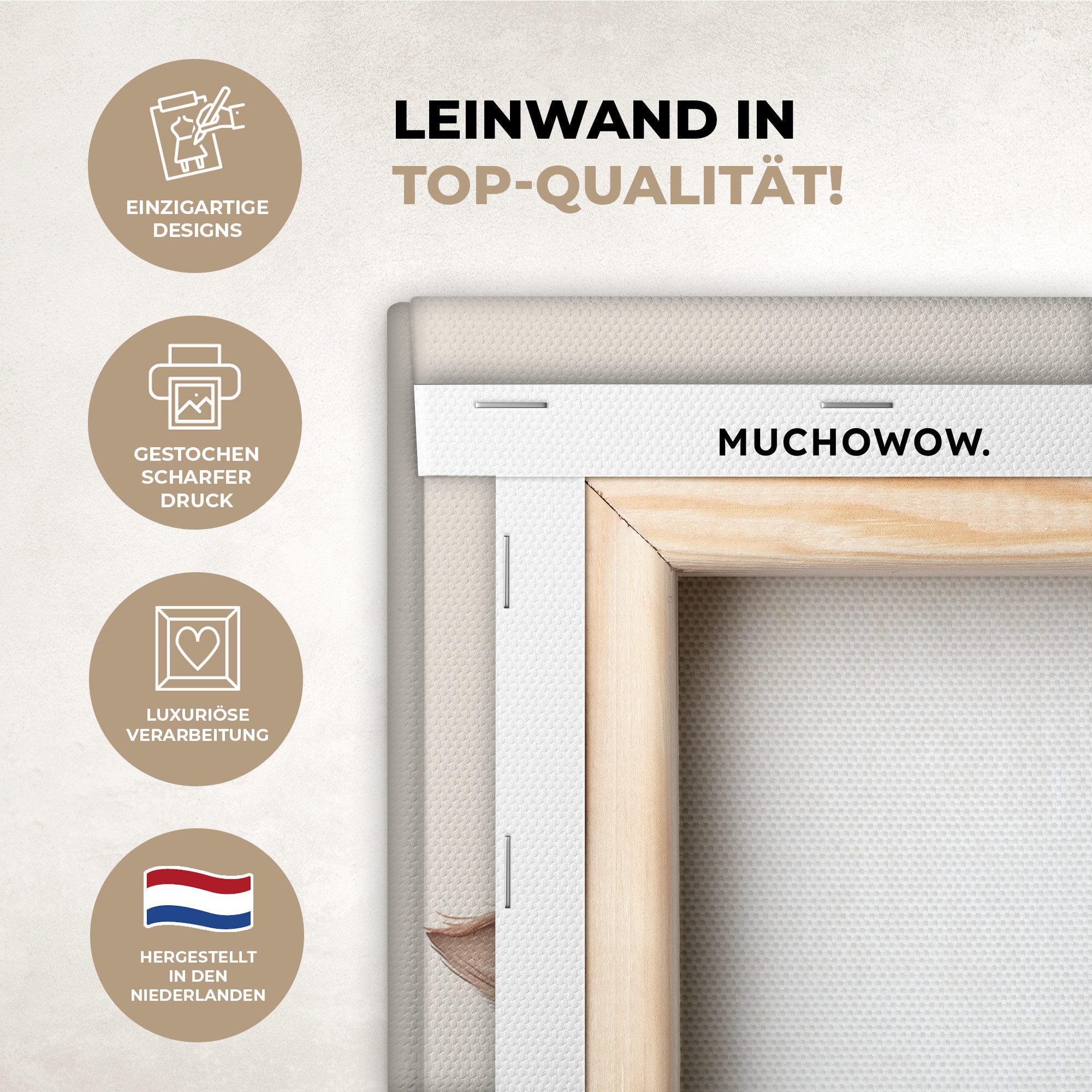 OneMillionCanvasses® Leinwandbild Ziege - Tier - günstig online kaufen