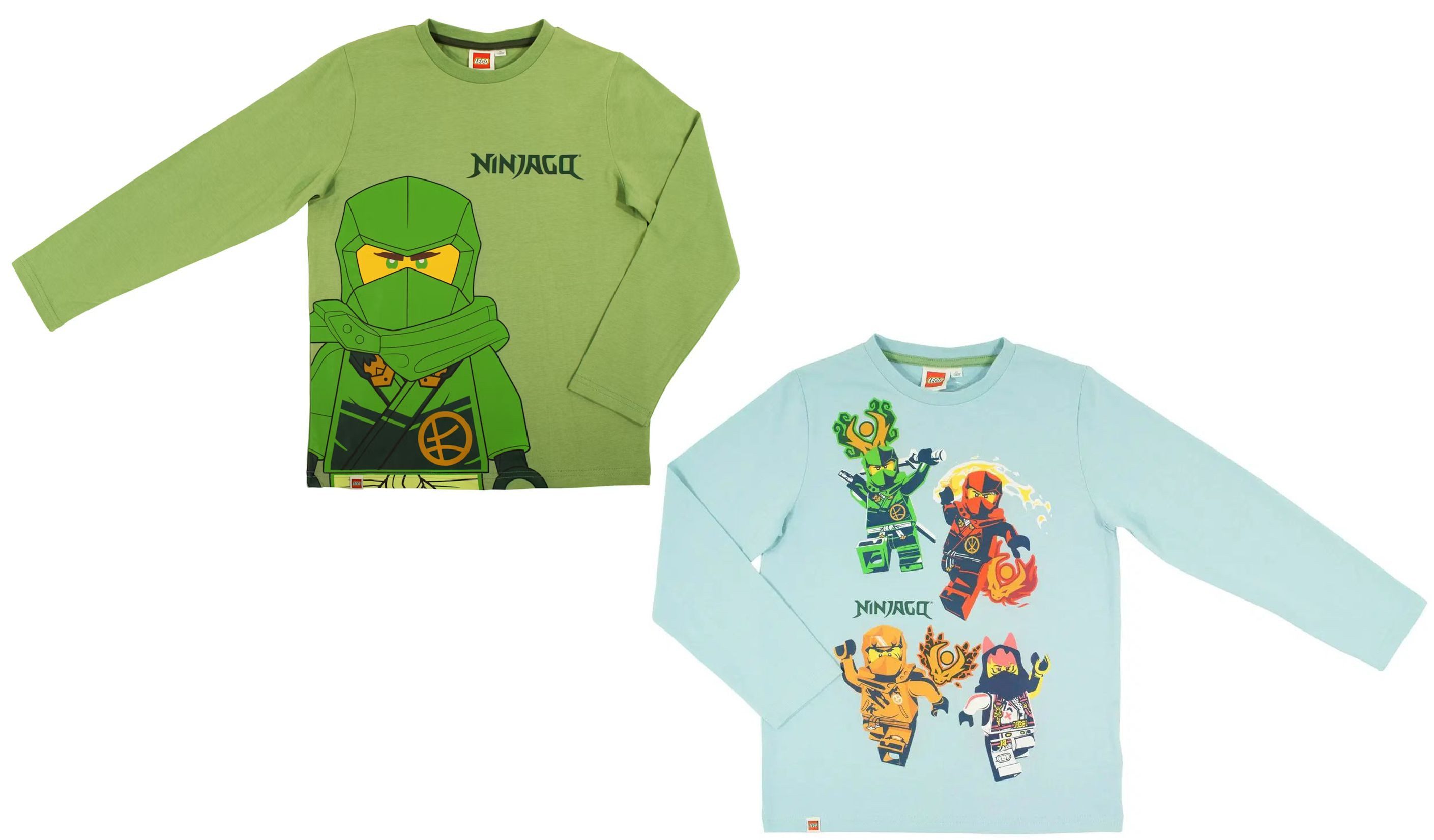 LEGO® kidswear Langarmshirt 2x LEGO Ninjago Langarm-T-Shirts für Jungen und Mädchen Sweatshirts