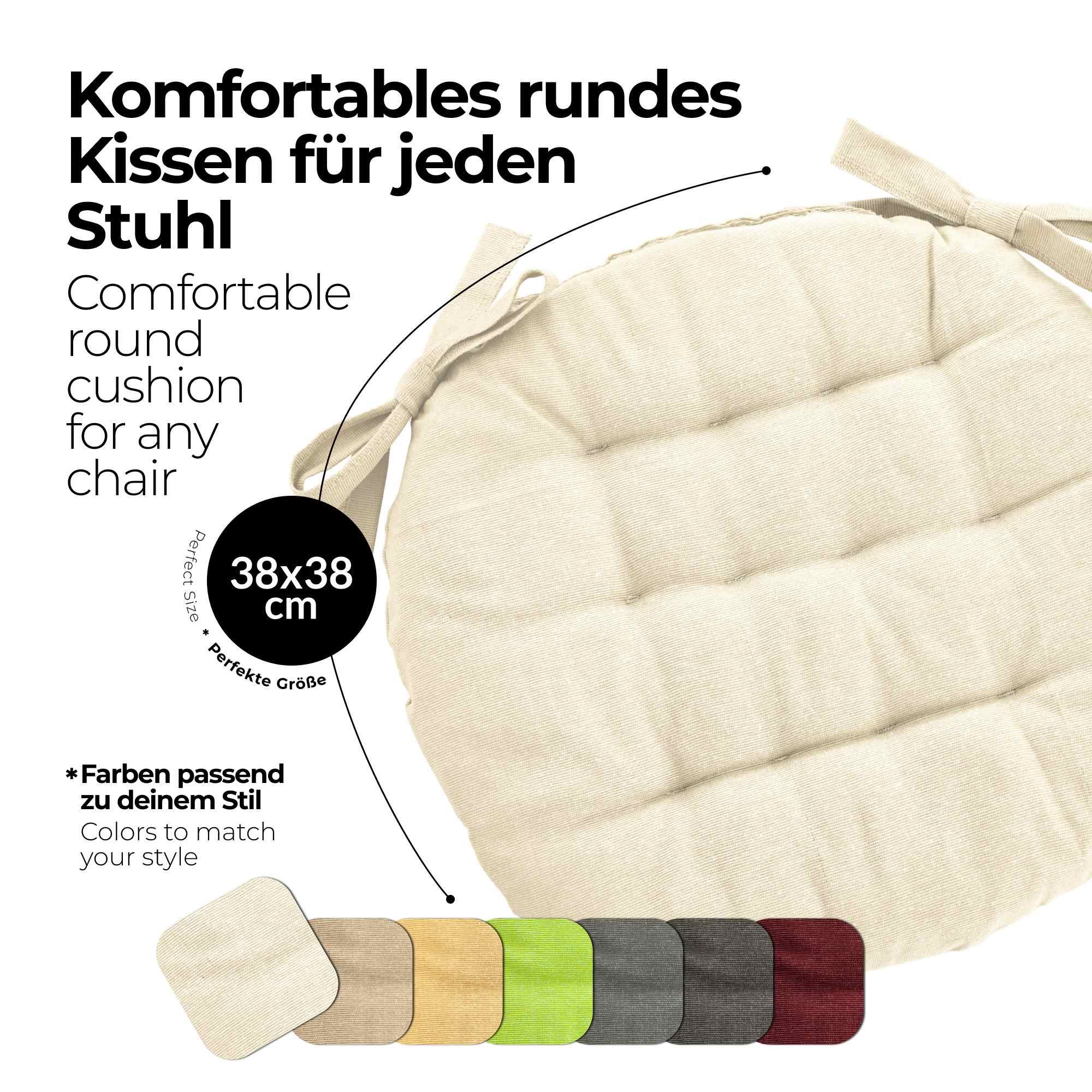 etérea Himmlische Qualität Sitzkissen etérea Sitzkissen Stuhlkissen Basic Auflage und