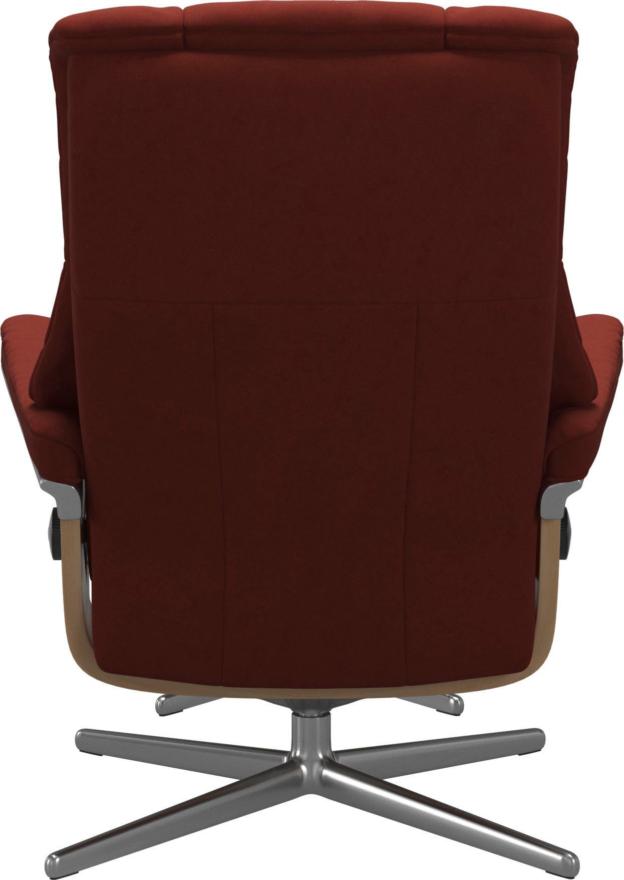 Stressless® Relaxsessel L, Base, Relaxsessel & (Set, S, mit Mayfair mit mit M Hocker, Cross Hocker), Größe Holzakzent Eiche