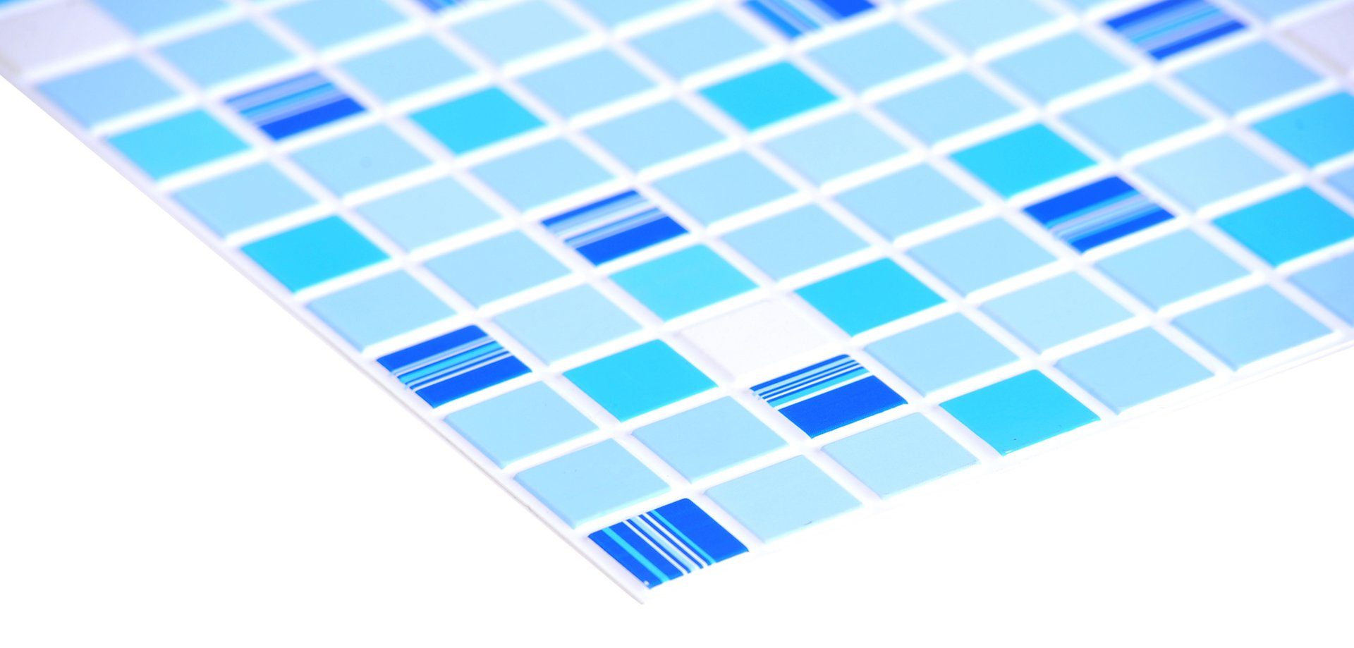 Regul Wanddekoobjekt 51071 (Dekorplatten aus PVC - Dekorative Wandpaneele mit 3D Look als Wandverkleidung - Mosaik Optik (1 Paneel) für Küchenwände Marmoroptik spritzschutz)