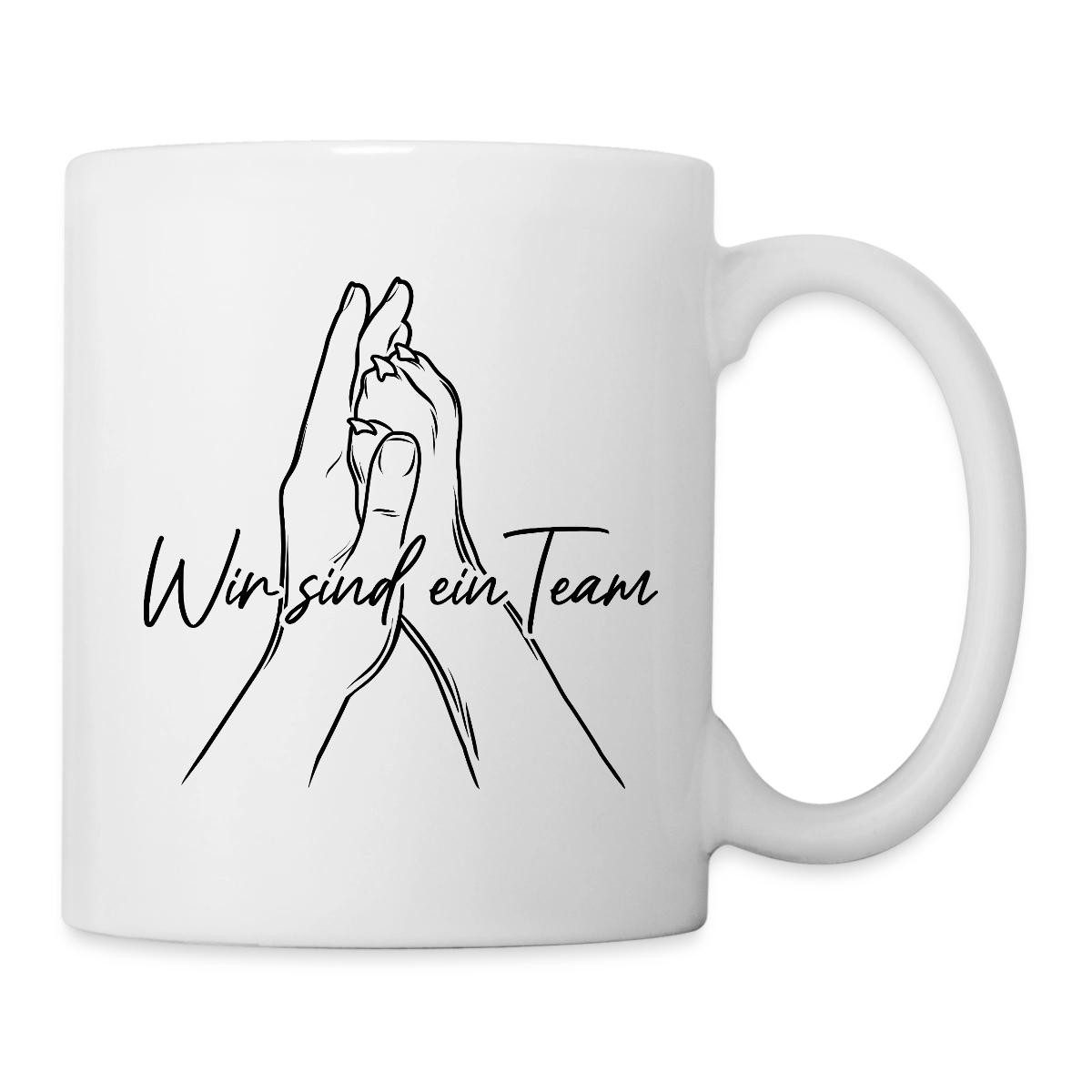 Tasse Wir Sind Ein Team, Mensch Und Hund Tasse