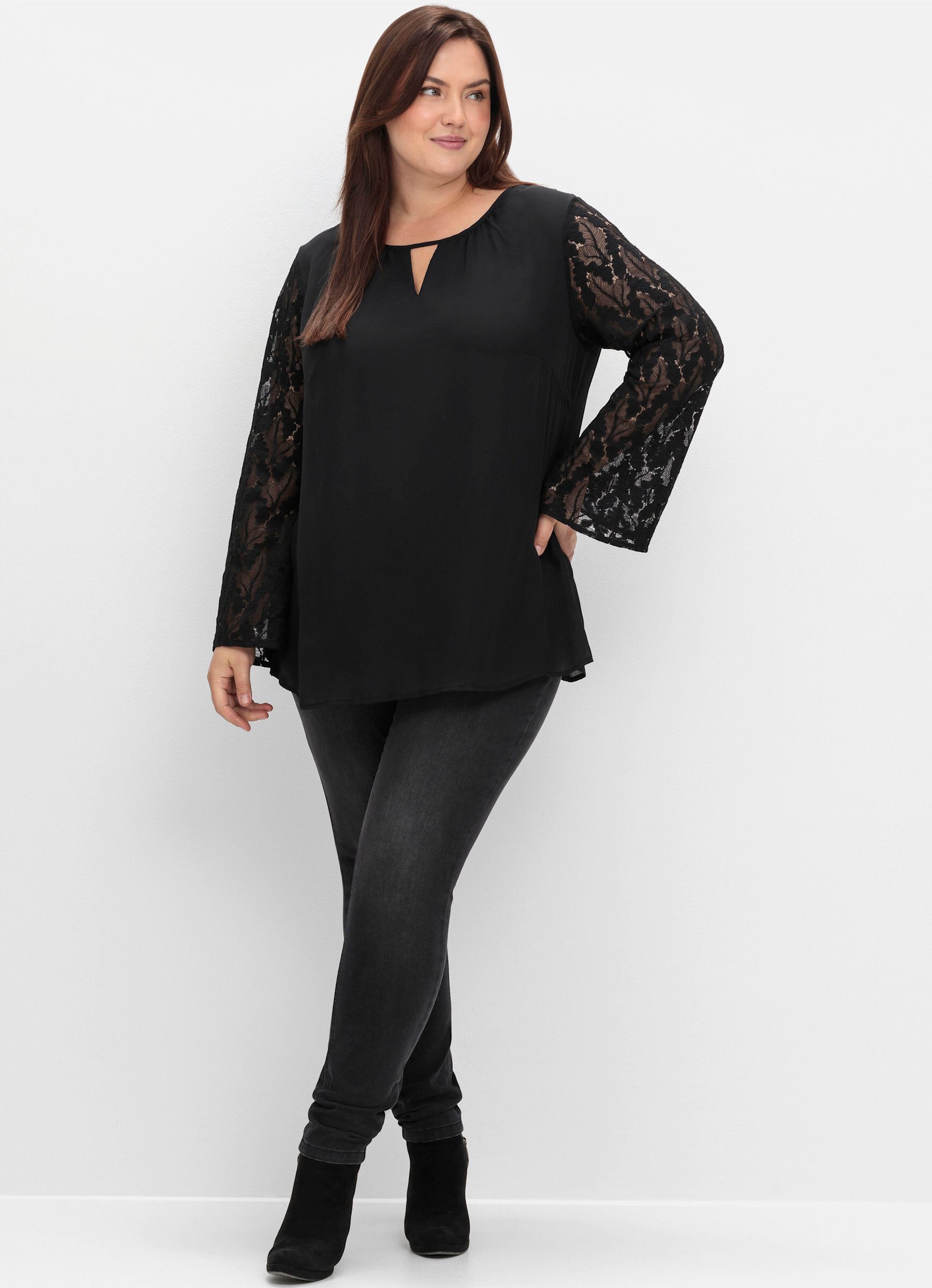 Sheego Klassische Bluse Tunika günstig online kaufen
