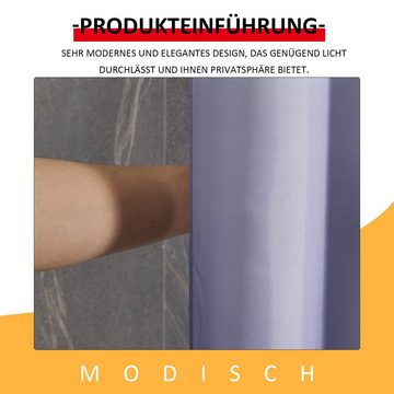 MAGICSHE Duschvorhang Breite 180 cm, Höhe 180 cm, Wasserdichter und Anti-Schimmel Stoff Duschvorhang, Polyester waschbar