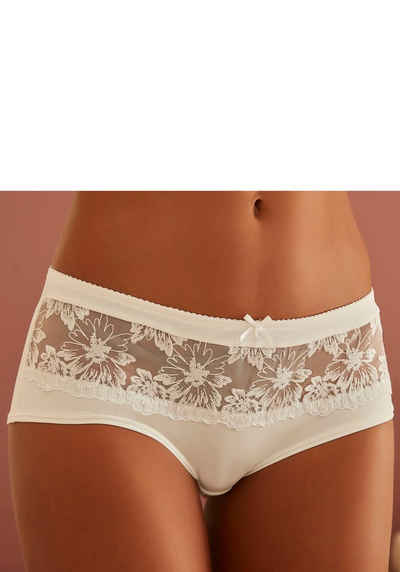 Nuance Panty mit breitem Bund aus Spitze