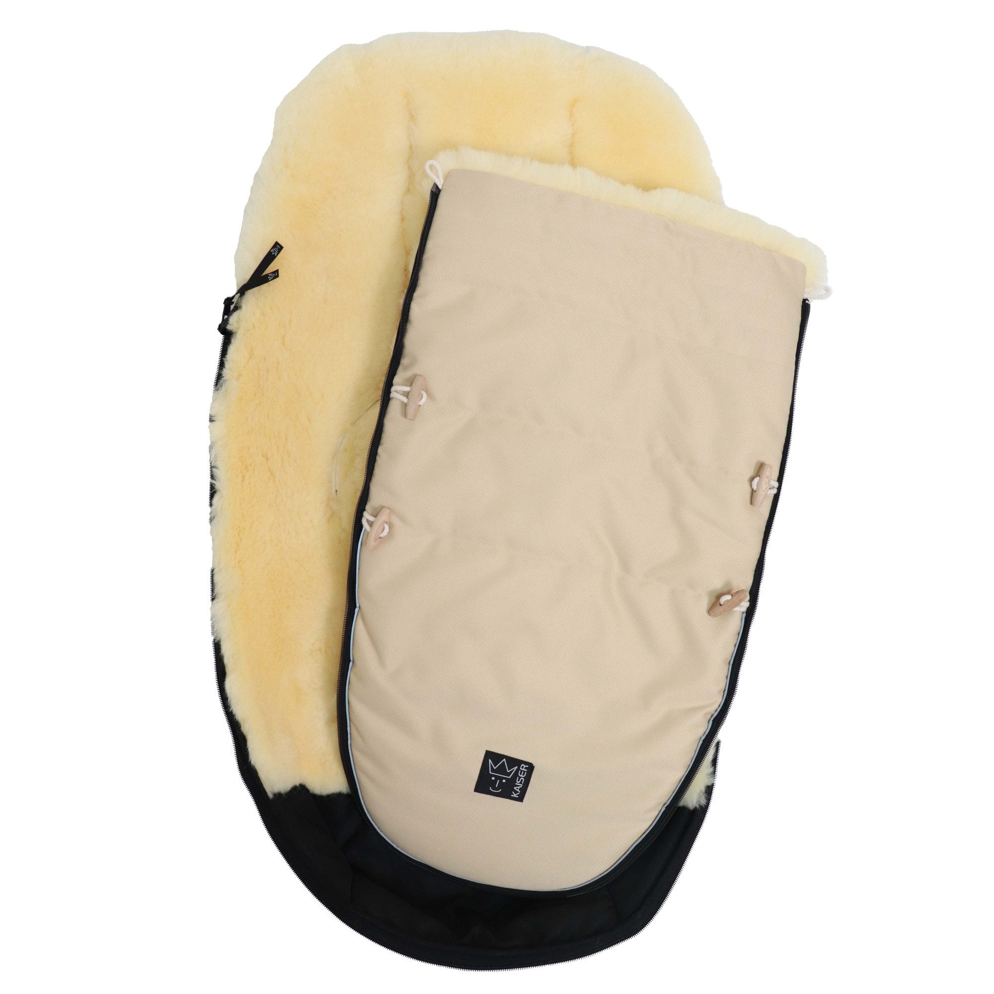 Kaiser Fußsack Love the Nature, Lammfell Kinderwagen Fußsack – Bild 5 von 5