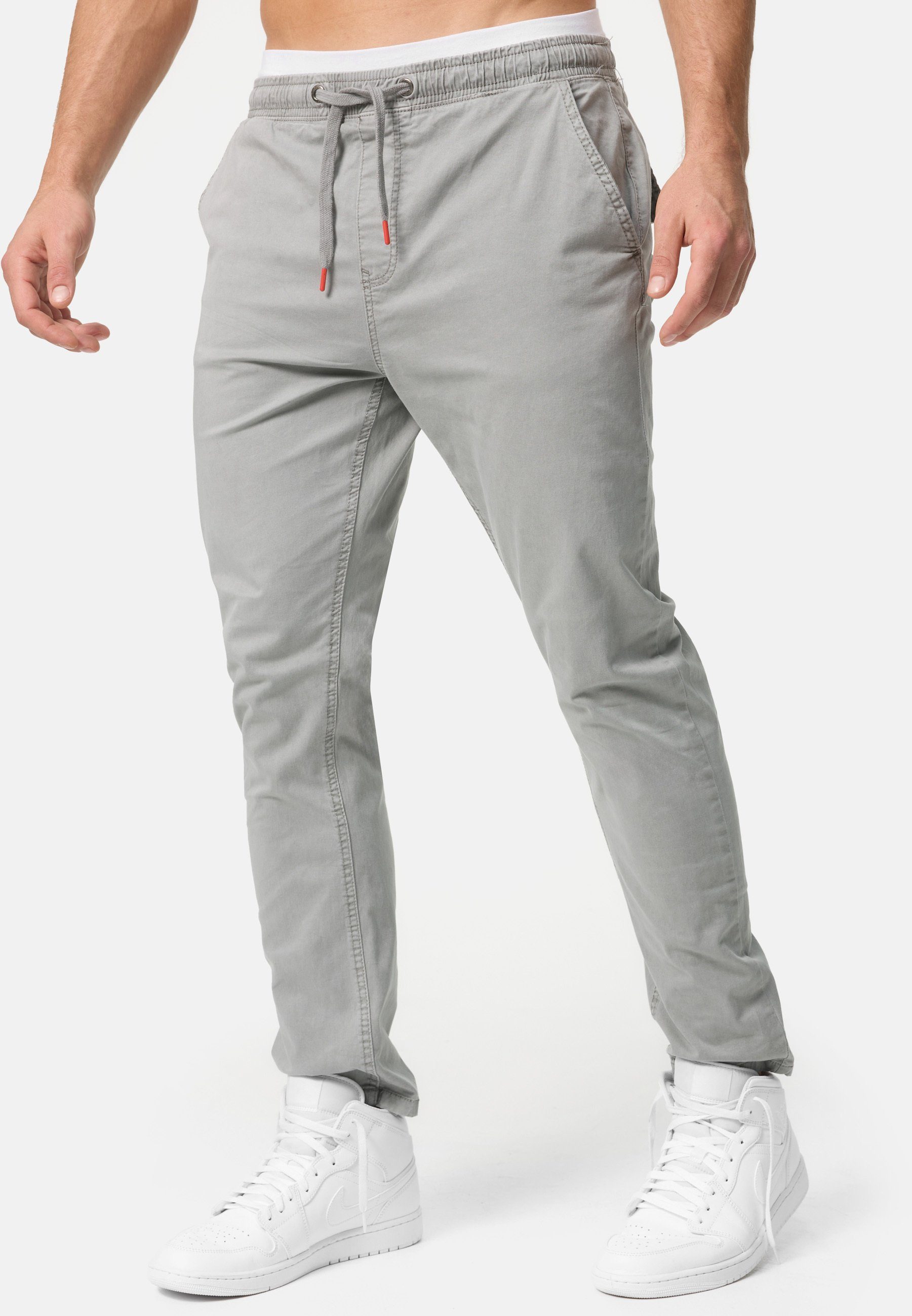 Indicode Chinohose Osborne Lt Grey