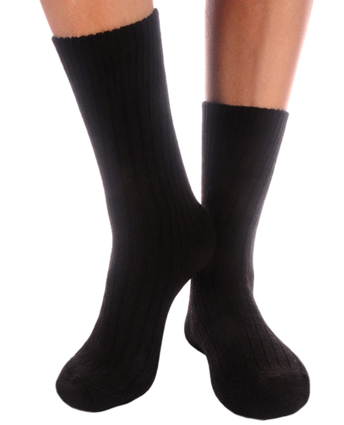 Martinex Thermosocken Socken mit Wolle Wintersocken Stricksocken warme Damensocken gerippt socks in schwarz, gestrickt, unisex