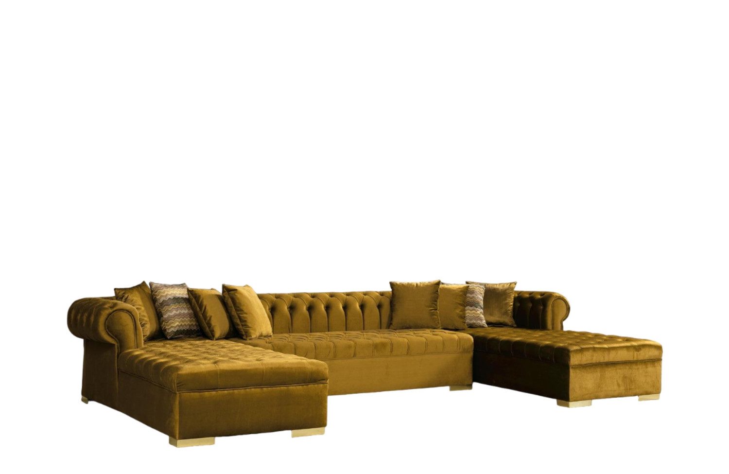 JVmoebel Chesterfield-Sofa Wohnlandschaft Ecksofa Couch Eckcouch Möbel Sofort, 1 Teile, Made in Europa