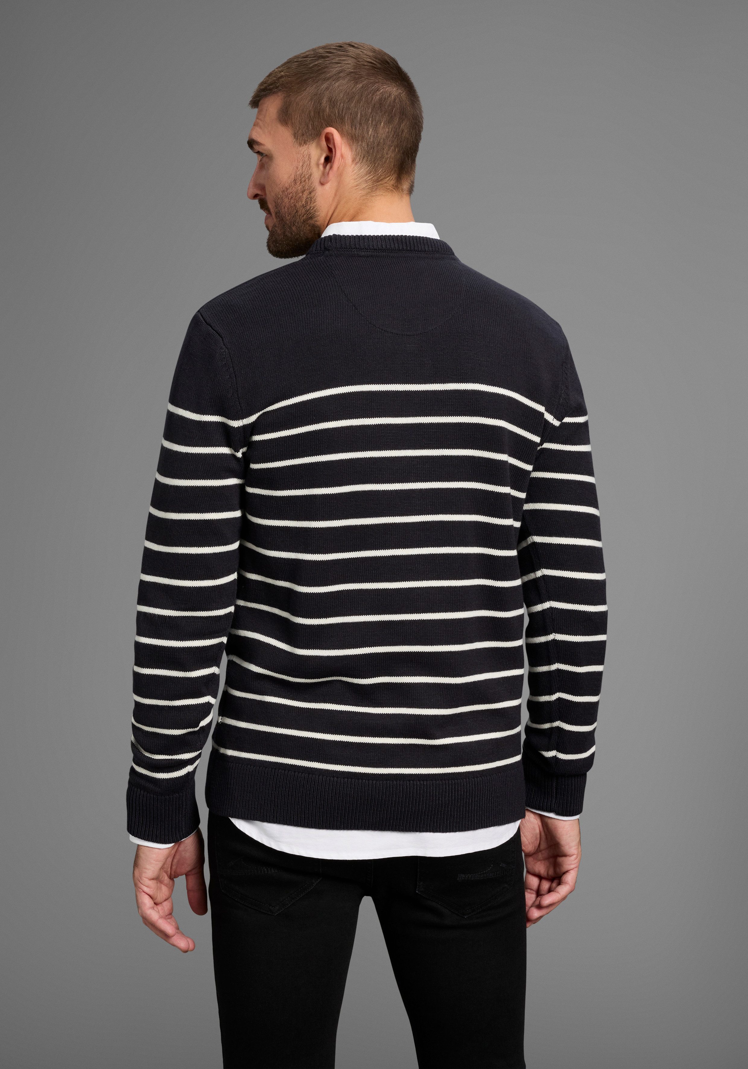 DELMAO Streifenpullover Bis Größe 3 XL im maritimen Stil - NEUE KOLLEKTION. Reduzierter Preis € 20,99. Unverbindliche Preisempfehlung € 29,99, (€ 20,99 pro 1 Stk)