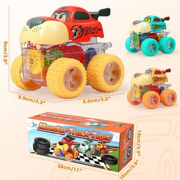 LENBEST Spielzeug-Monstertruck Auto Spielzeug, (3-tlg), Spielzeug ab 3 4 5 Jahre Junge