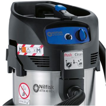 Nilfisk Nass-Trocken-Sauger ATTIX 40-0M PC TYPE 22, 1400 W, mit Beutel, Sicherheitssauger für Stäube gemäß ATEX Zone 22 und Klasse M
