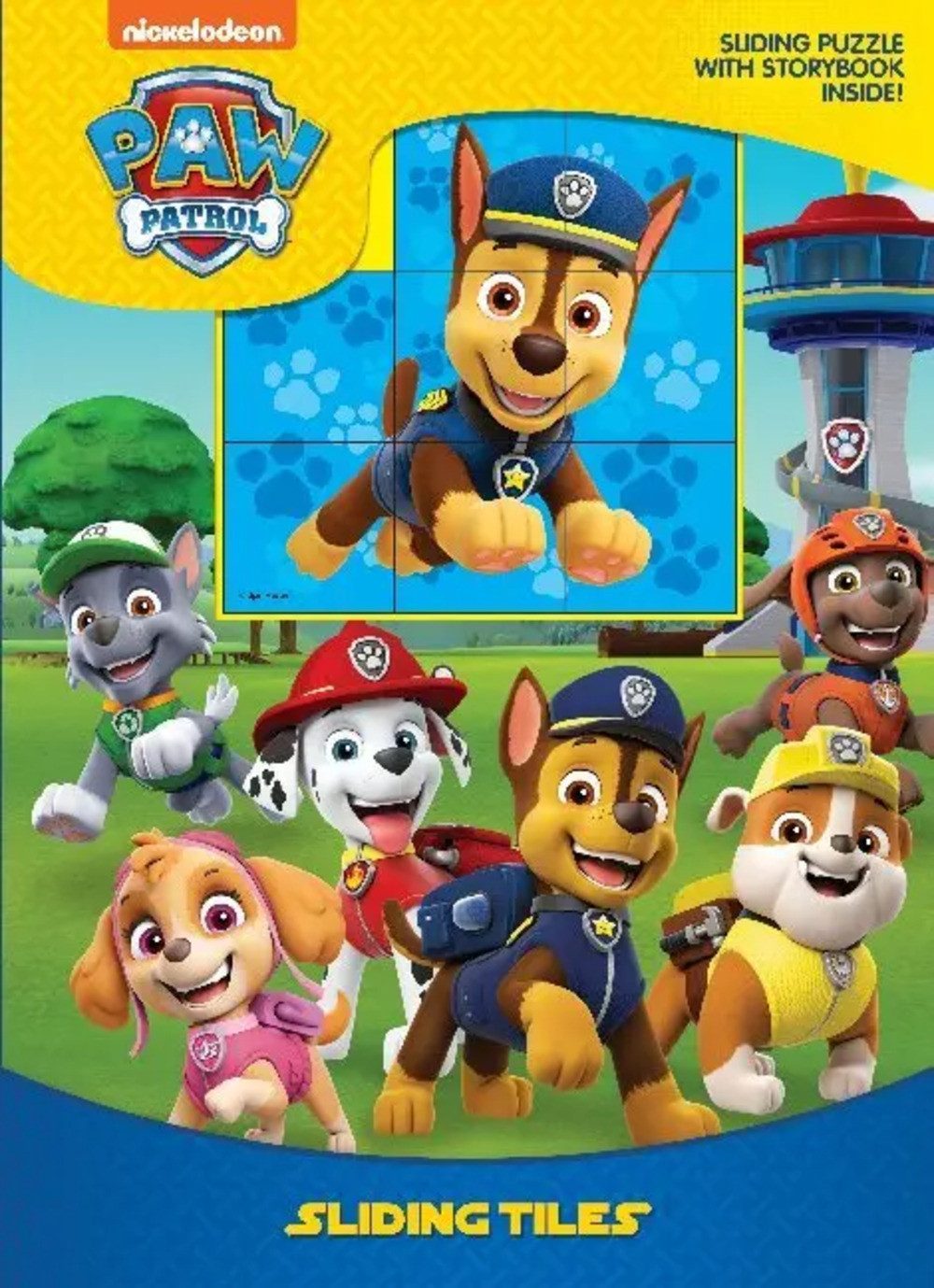 Puzzle Paw Patrol, Bilderbuch mit Schiebepuzzle, 19 Пазлыteile