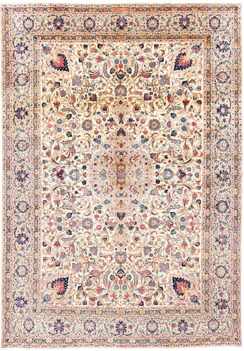 Orientteppich Mashhad 246x347 Handgeknüpfter Orientteppich / Perserteppich, Nain Trading, rechteckig, Höhe: 12 mm