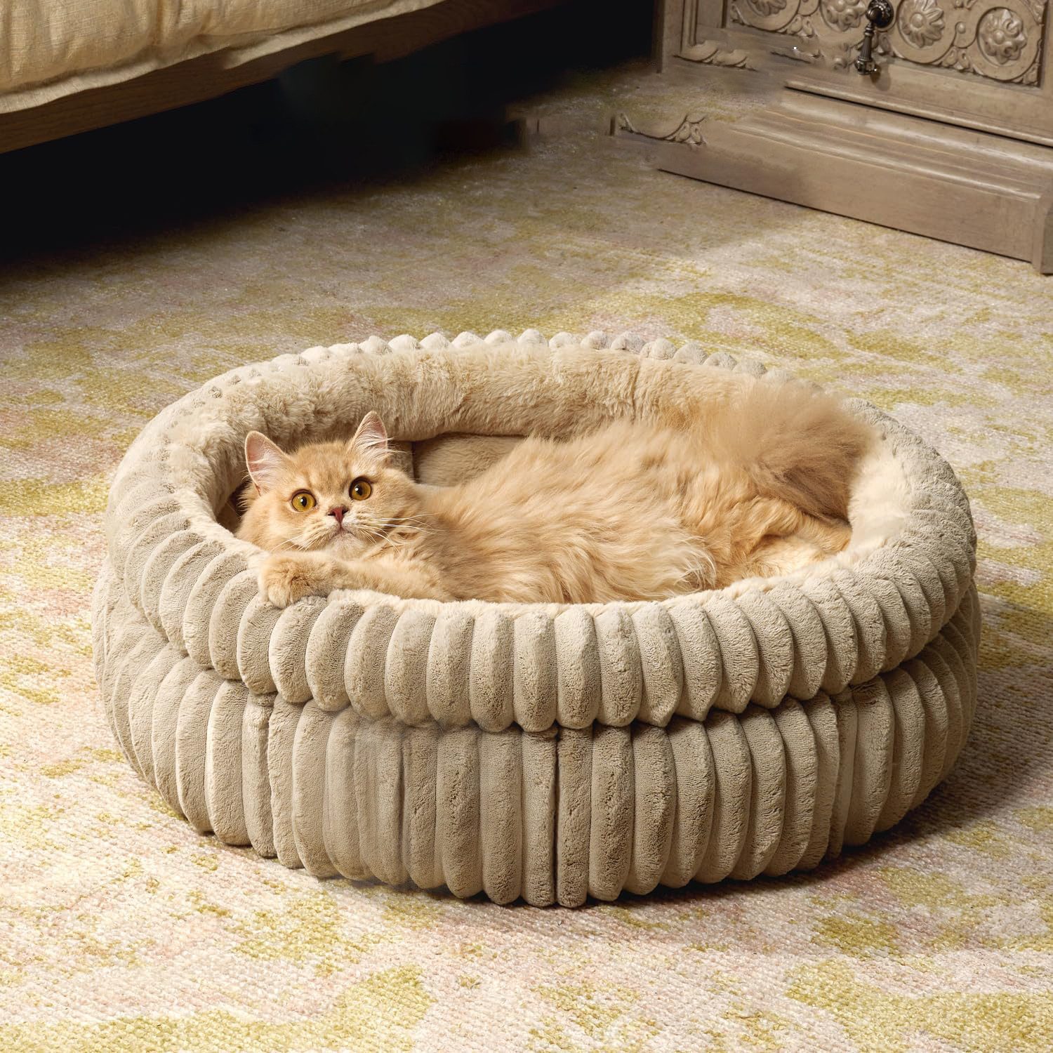 FOUORTUNATE-BEE Tierbett Hundebett waschbar Flauschiges Katzenbett günstig online kaufen