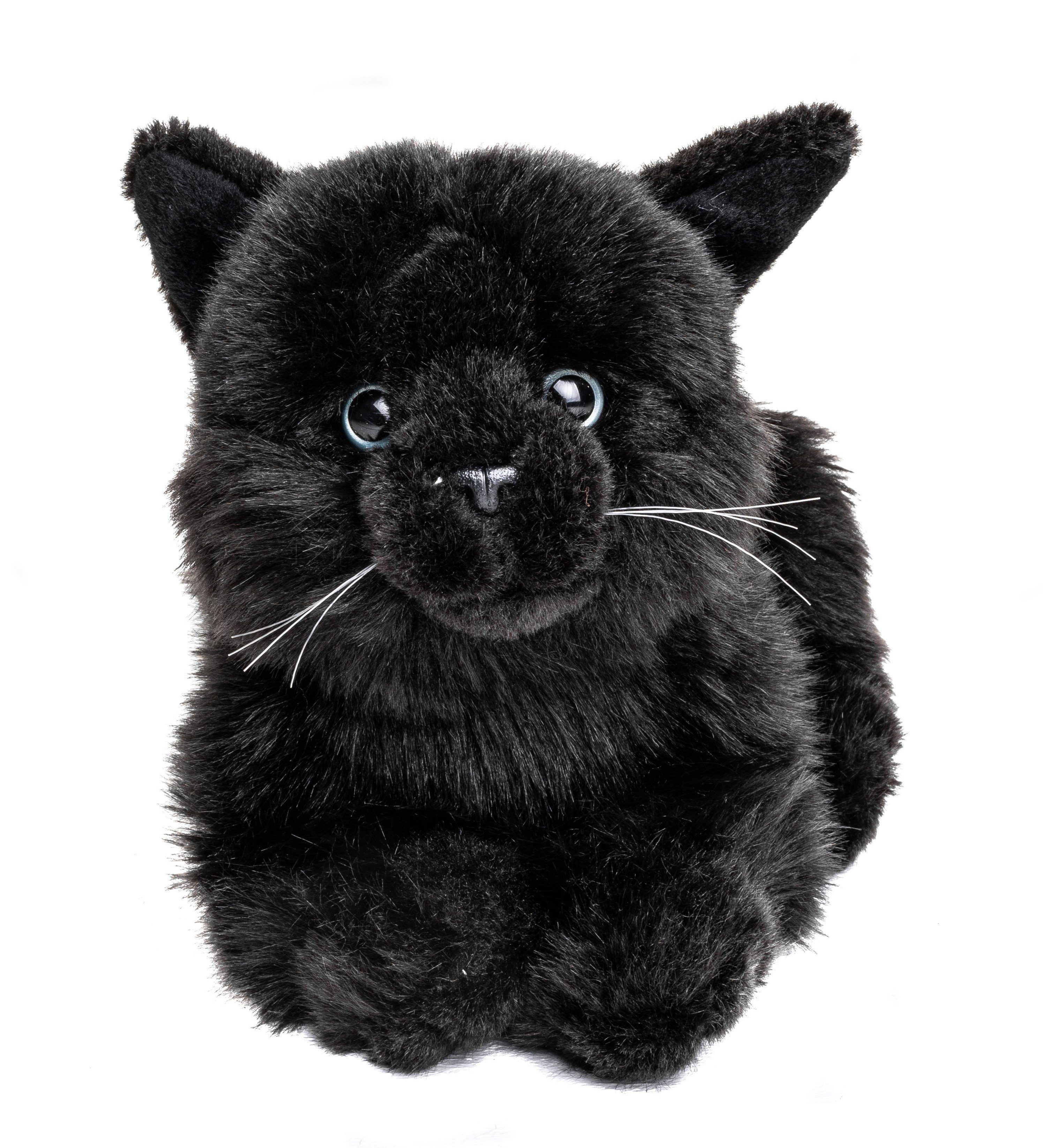 Uni-Toys Kuscheltier Katze, liegend - versch. Fellfarben - Länge 20 cm - Plüsch, Plüschtier, zu 100 % recyceltes Füllmaterial